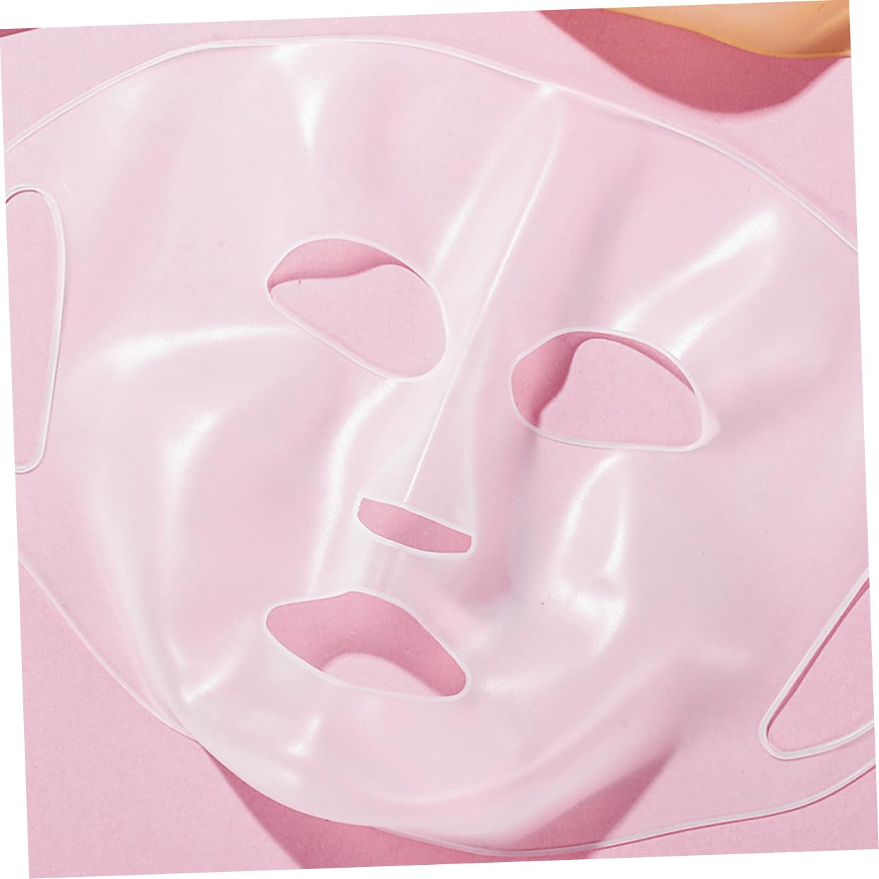 3 Pack Reusable Silicone Face Mask Cover - Transparent Moisturizing Skincare Mask for Anti-Aging & Beauty - Perfect for Spa, Night Routine & Travel Skincare