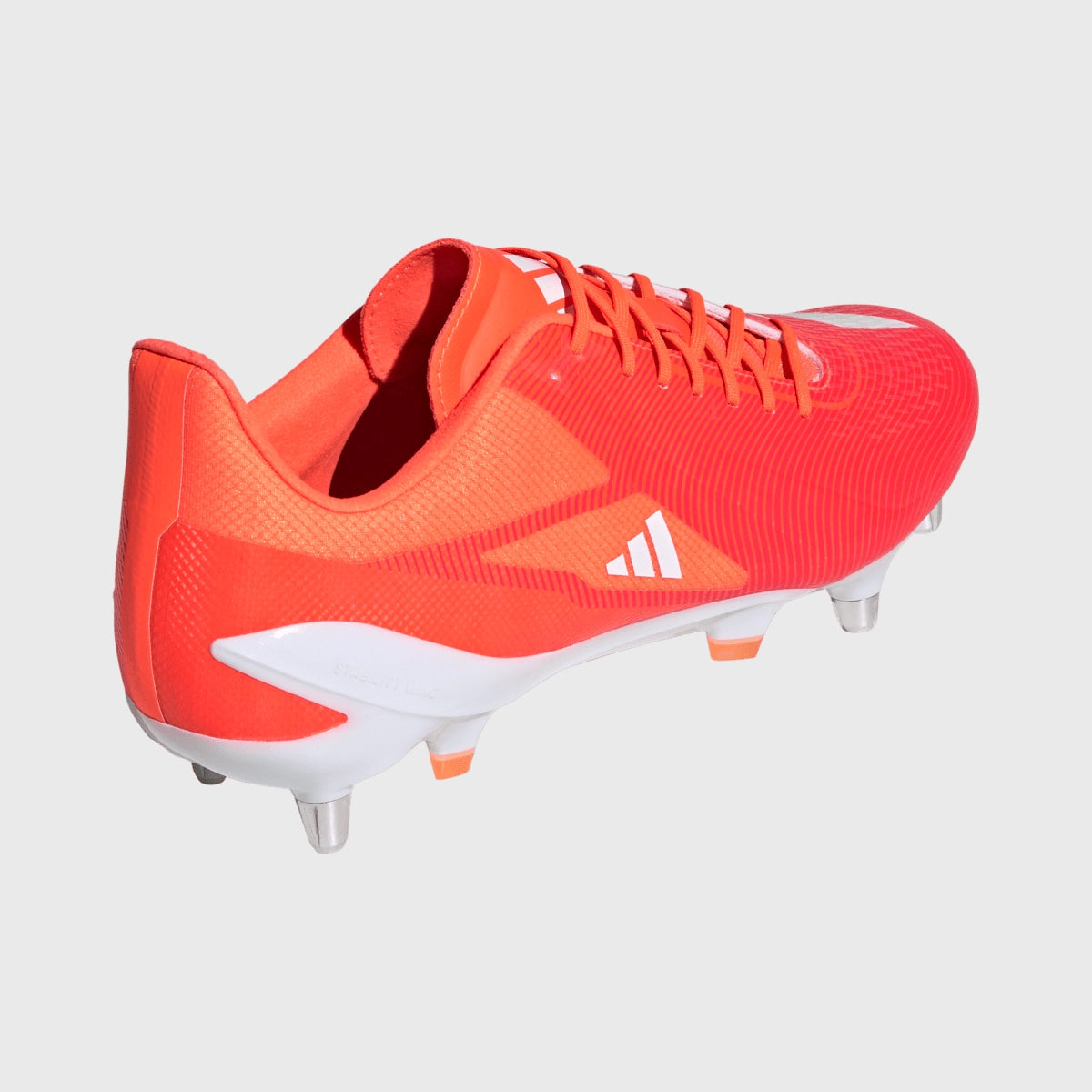 Adidas Adizero RS15 Ultimate SG Rugby Cleats - Lightweight Football Shoes for Men, Firm Ground Soccer Boots in Lucid Red - Perfect for Rugby Matches, Training & Outdoor Sports