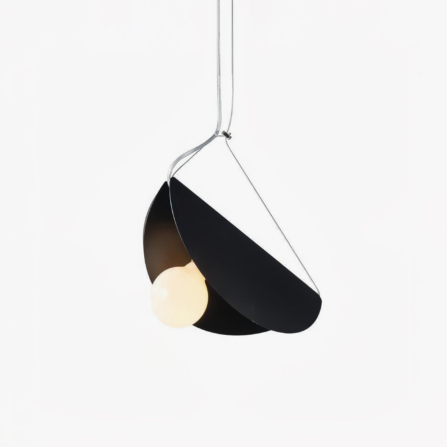 Modern Glider Pendant Light - Sleek Hanging Fixture for Kitchen Island, Dining Room & Bedroom - Adjustable Height LED Chandelier with Industrial Design
