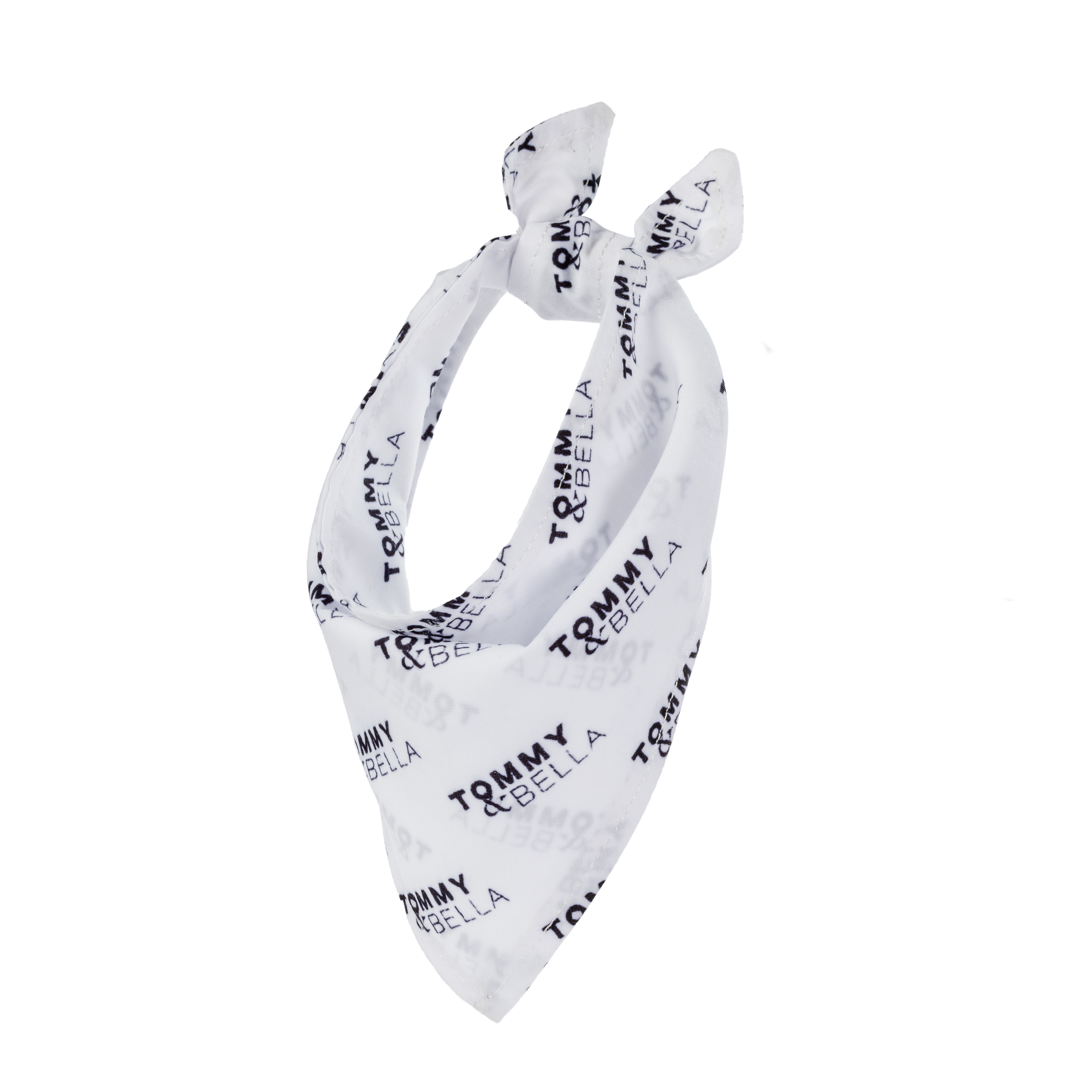 Premium White Cat Bandana with Custom Logo - Soft & Stylish Pet Accessory for Cats - Perfect for Grooming, Photos & Special Occasions