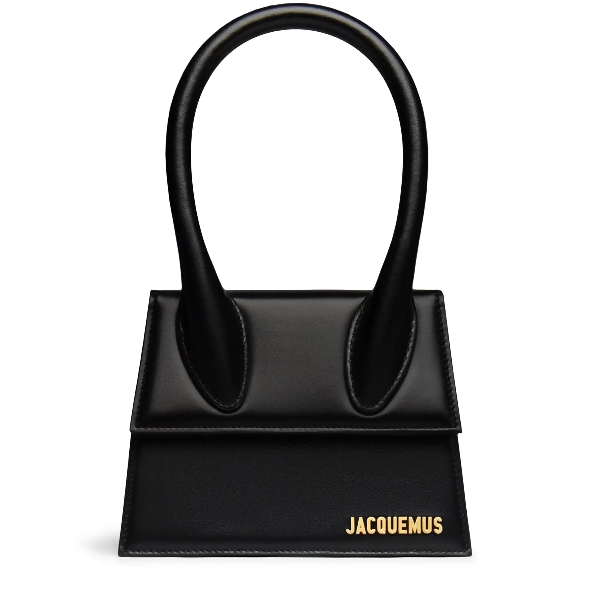 Jacquemus Le Chiquito Moyen Black Leather Crossbody Bag for Women | Luxury Designer Handbag | Perfect for Evening Parties, Date Night & Travel Accessories