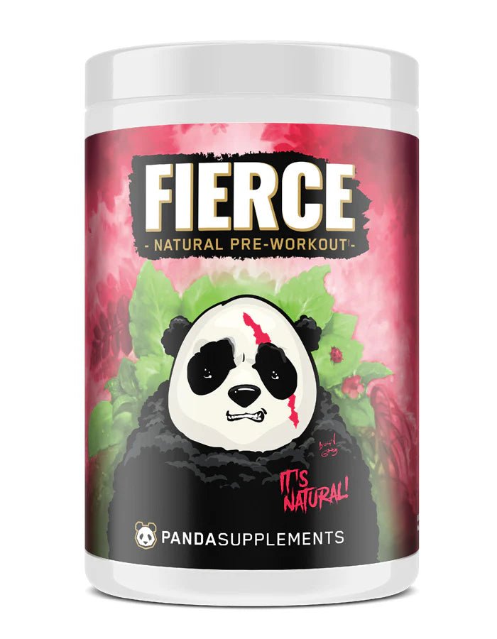 Fierce Natural Pre Workout Supplement by Panda - Boost Energy & Performance for Intense Workouts & Gym Sessions