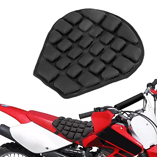 Premium Motorcycle Air Seat Cushion - Shock Absorbing Comfort for Long Rides & Pressure Relief - Universal Fit for Cruiser/Touring Bikes (Black) - Ideal for Road Trips, Commuting & Adventure Riding