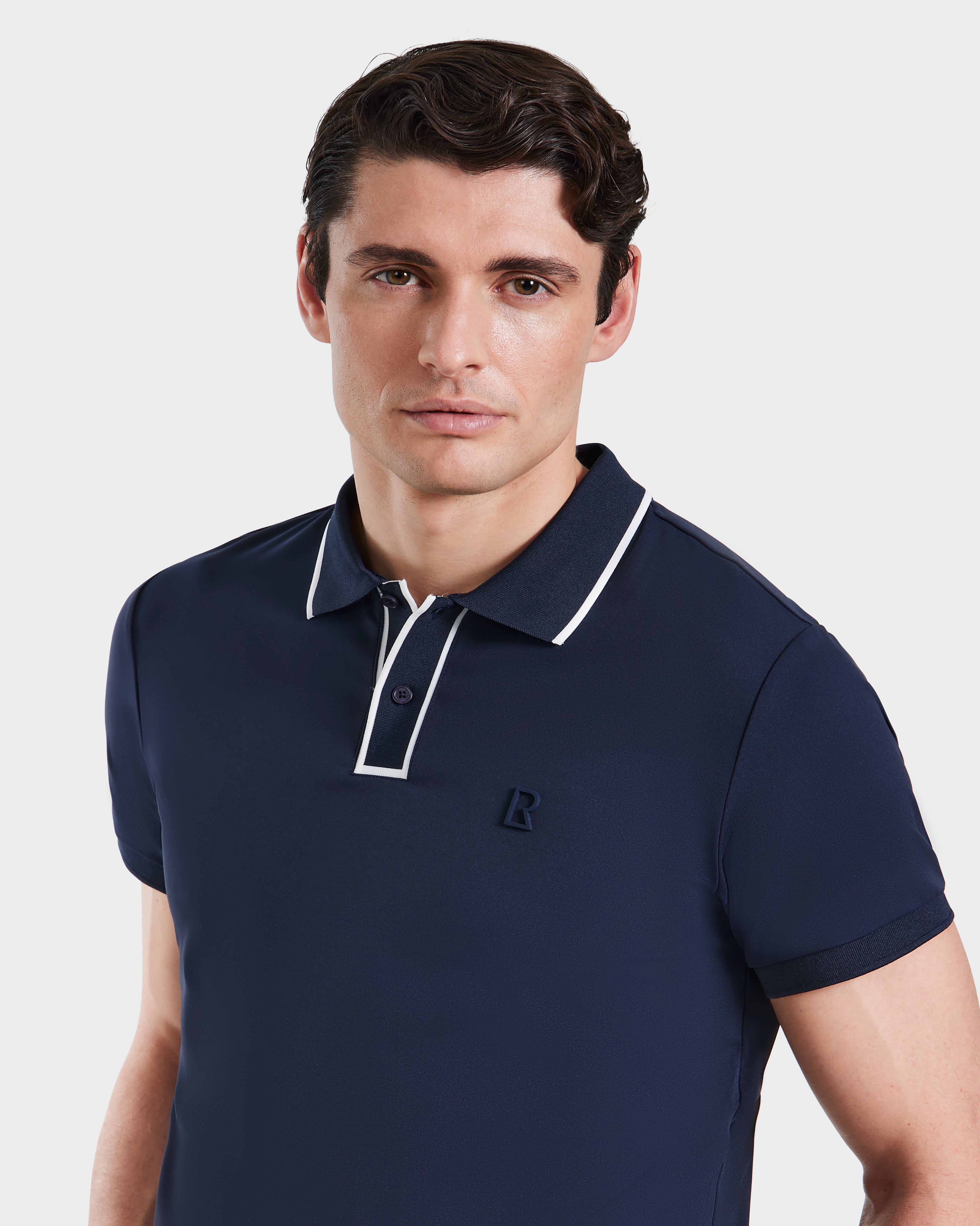 XAVIER 6524027 Navy Blue Men's Casual Shirt - Comfortable & Stylish for Work, Travel & Everyday Wear