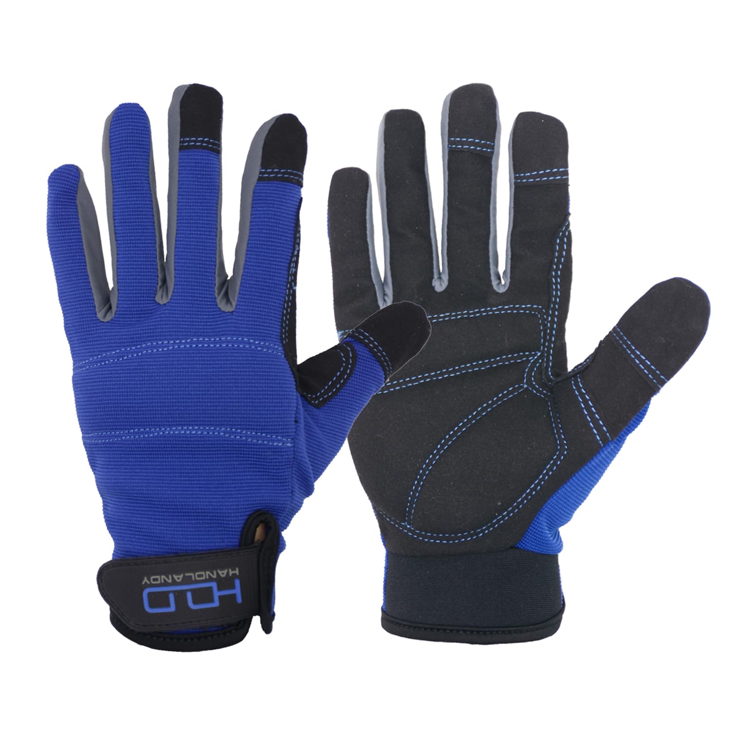 Handlandy Touch Screen Work Gloves - Men & Women Mechanic Gloves for Yard Work & DIY Projects