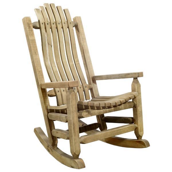 Homestead Adult Rocker Chair - Comfortable Wooden Rocking Chair for Living Room, Nursery & Porch - Perfect for Relaxing, Nursing & Reading