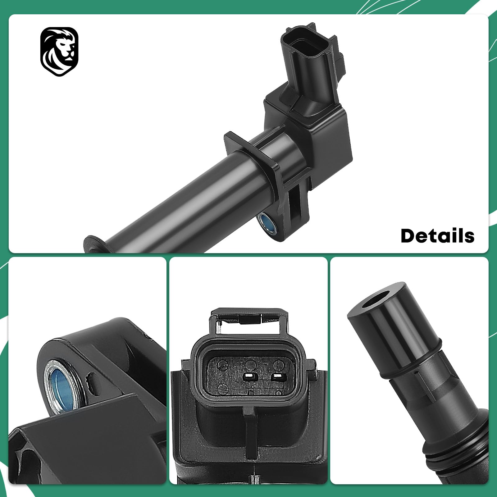 YHTAUTO 8-Piece Ignition Coil Pack Set - Compatible with Jeep Grand Cherokee/Liberty/Commander, Dodge Ram 1500/Durango/Nitro/Dakota, Chrysler Aspen, Mitsubishi Raider 3.7L V6 & 4.7L V8 Engines - Replaces 099700-114 - Perfect for Engine Performance Upgrades & Smooth Driving Experience
