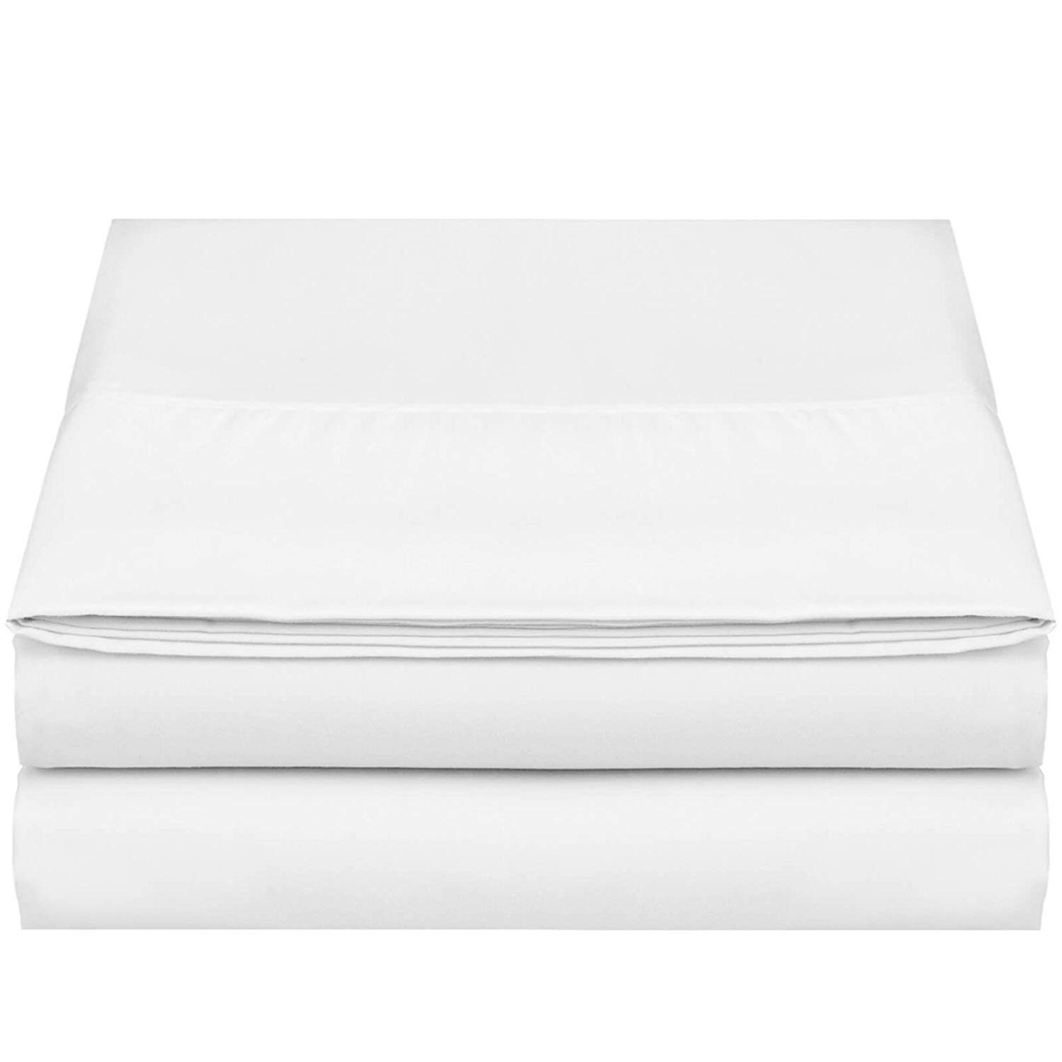 Premium 100% Cotton 400 Thread Count Queen Size Flat Sheet Set - 18 Pack (90x102 Inches, White) | Ultra Soft & Breathable Bed Sheets for Hotels, Dorms, and Home Use
