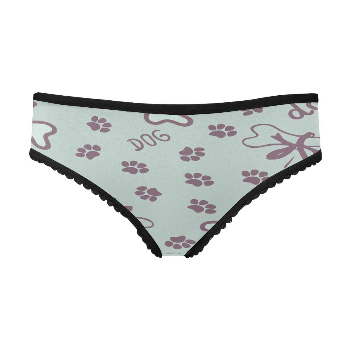 InterestPrint Women's Cotton Underwear - Soft Classic Briefs with Cherry Blossom Floral Design | Comfortable Everyday Panties for Work, Sleep & Lounge Wear