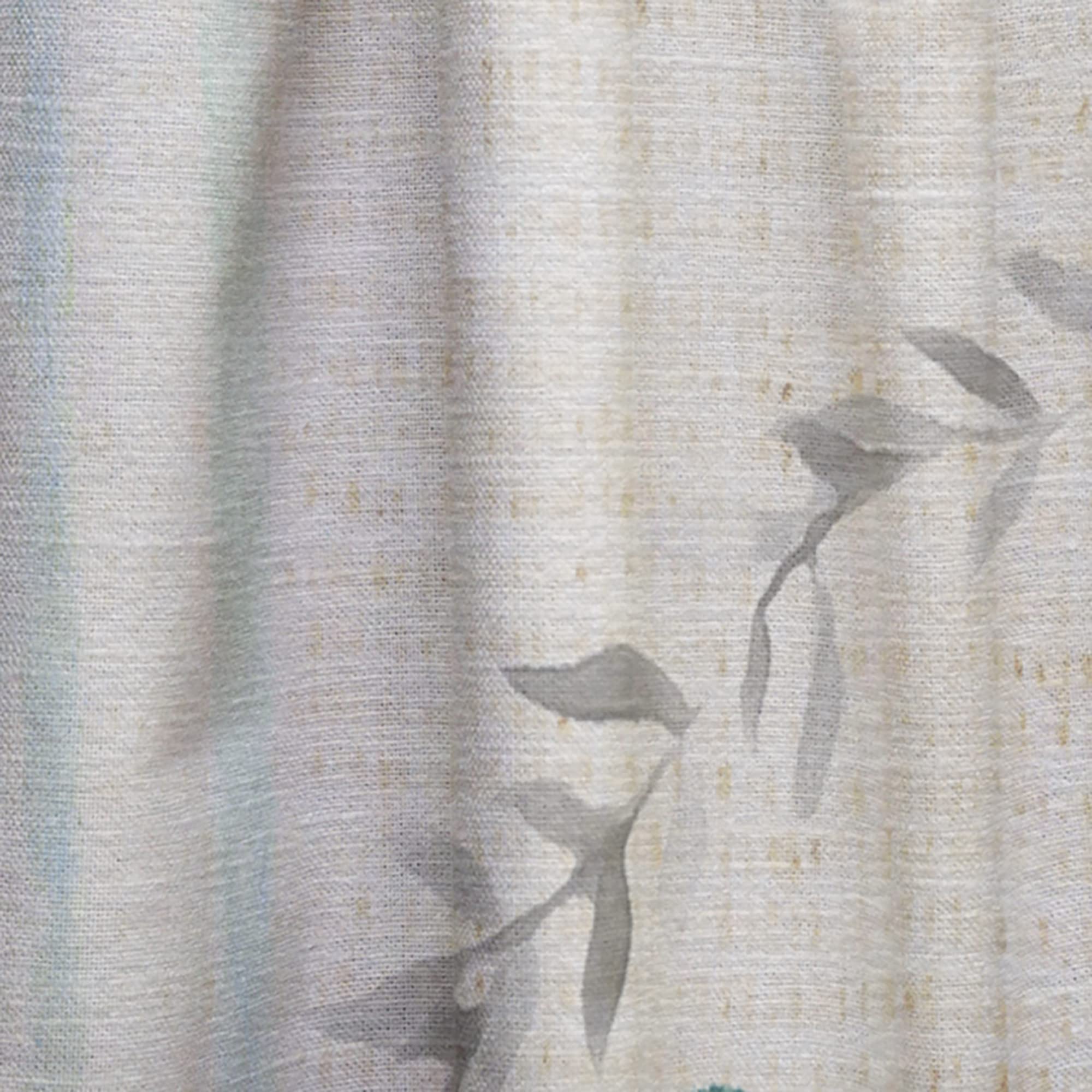 DesignQ Farmhouse Floral XV Thermal Insulated Curtains - 52x108 Inch Single Panel for Bedroom & Living Room - Energy Saving Window Treatment for Cozy Home Decor