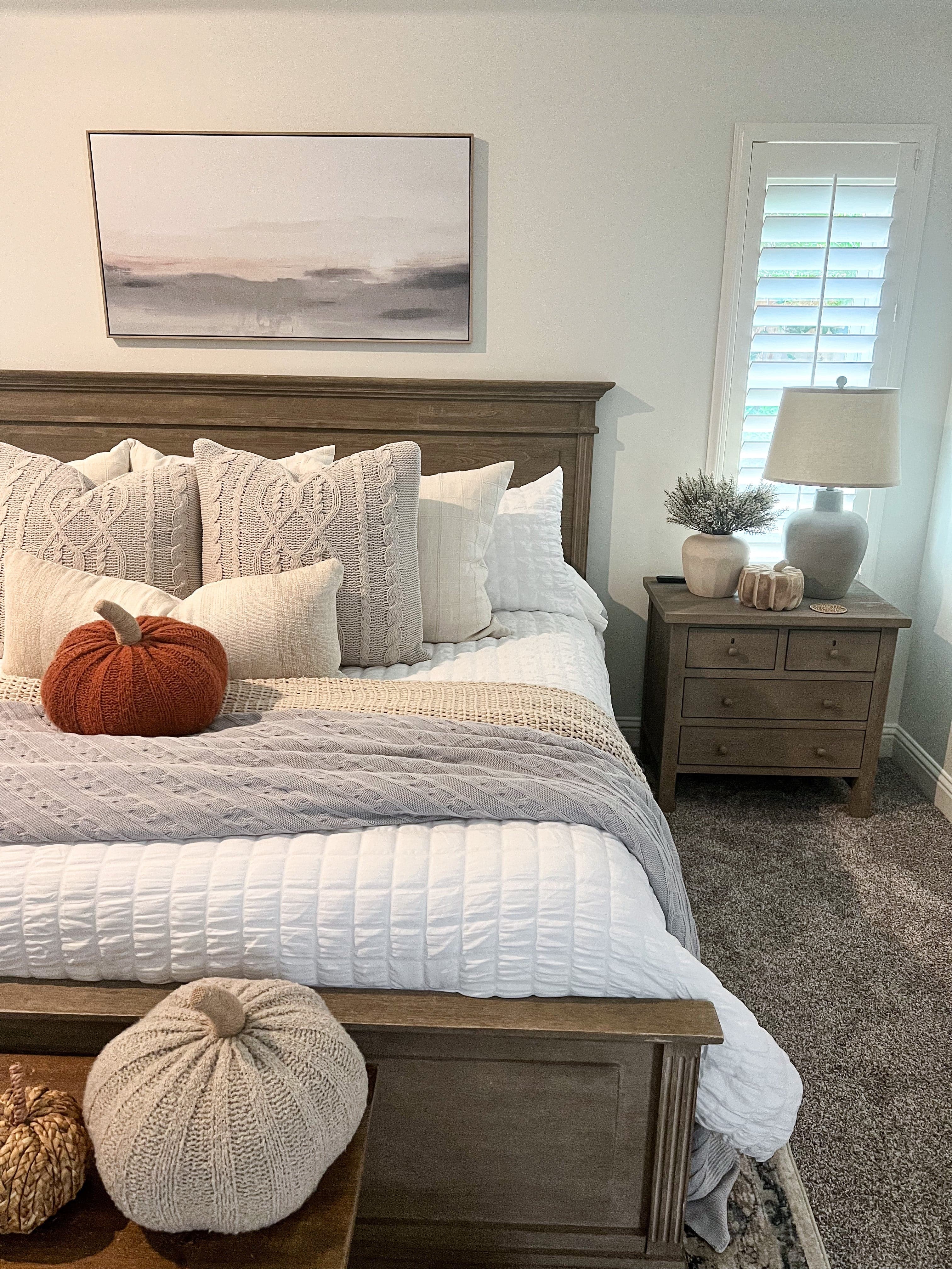 Luxury Crinkle Textured Dobby Comforter Set - Queen Size Bedding with Pillow Shams - Soft & Breathable for All Seasons - Perfect for Master Bedroom, Guest Room & Cozy Home Decor