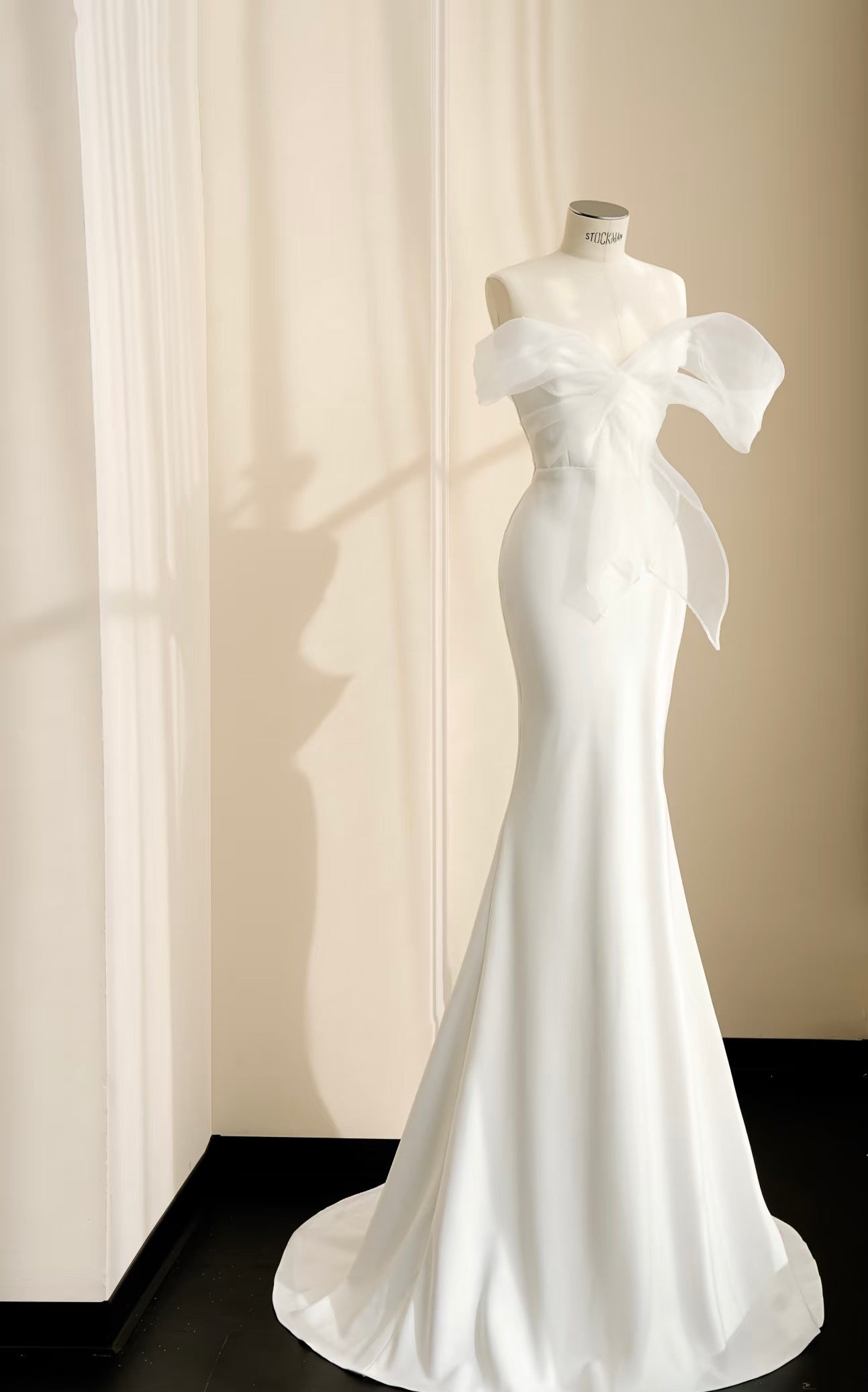 Elegant Mermaid White Wedding Dress for Bride - Formal Evening Party Gown J6334 | Perfect for Beach Weddings, Vow Renewals & Black Tie Events