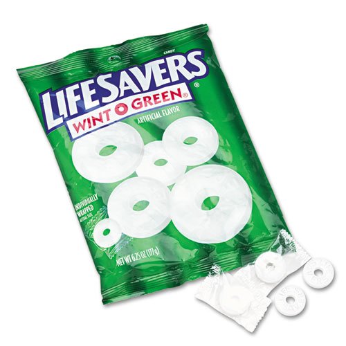Lifesavers Wint O Green Mints - Refreshing Spearmint Flavor Candy for Fresh Breath, Office, Travel & Parties (Pack of 3)