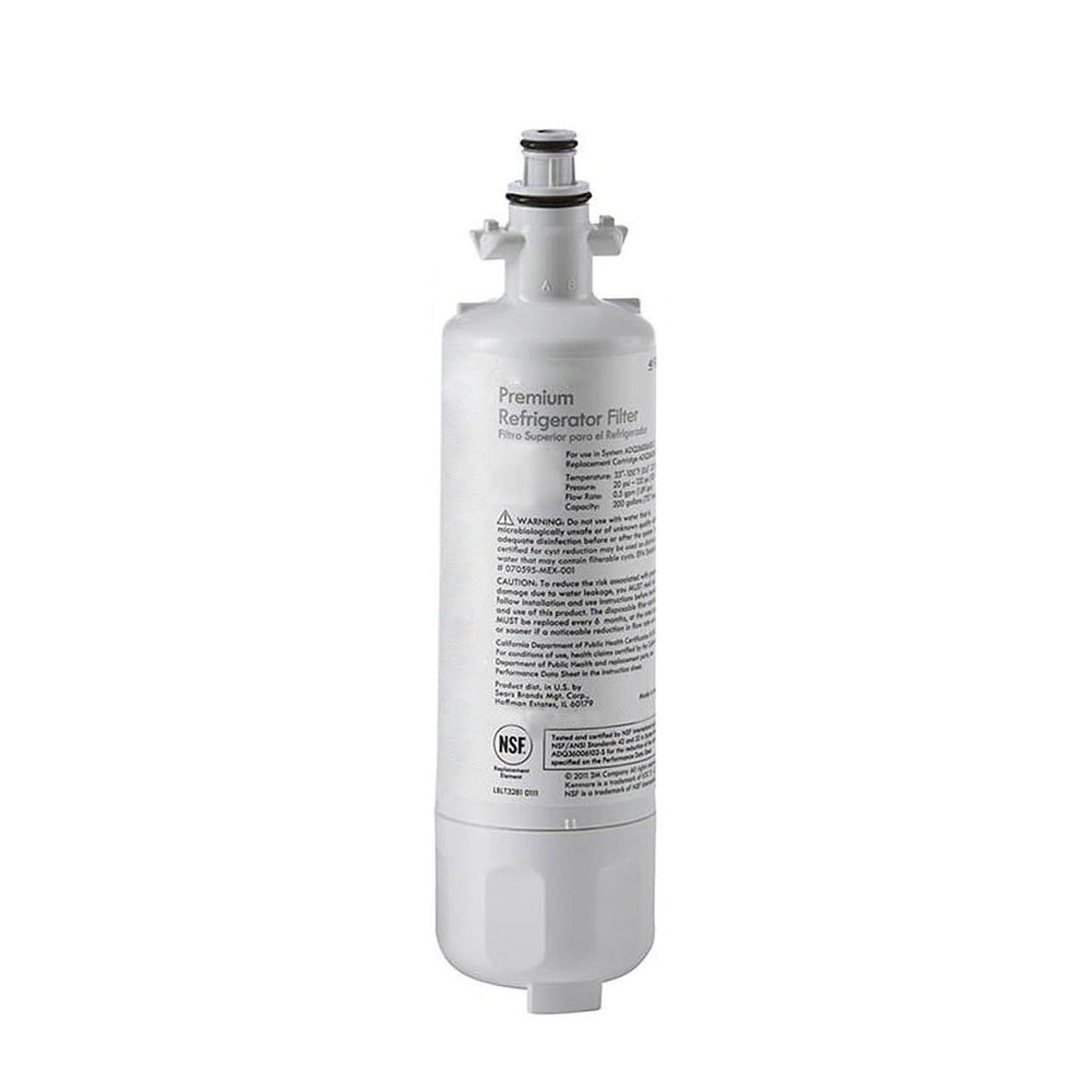 Kenmore 9690 Refrigerator Water Filter Replacement - Blue Ripple NSF Certified for Clean Drinking Water - Compatible with Kenmore 46-9690, 9690 Models - Perfect for Home, Office & RV Use