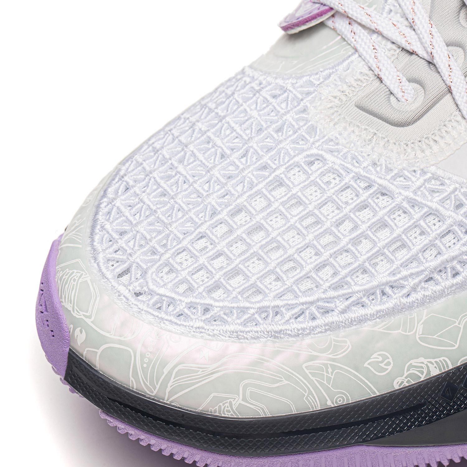 Wade 808 4 Ultra White Purple Basketball Shoes - Lightweight Performance Sneakers for Men - Perfect for Indoor & Outdoor Court Play