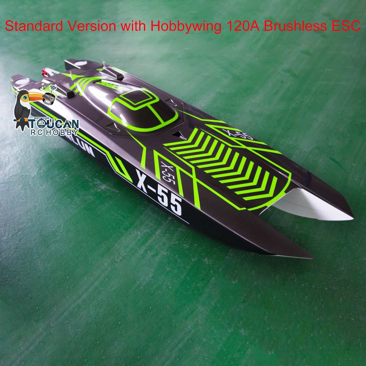DTRC X55 High Speed RC Racing Boat - Waterproof Remote Control Ship with PNP RTR & Cooling System | Perfect for Pool, Lake, and Ocean Racing | Ready-to-Run RC Boat for Adults and Kids