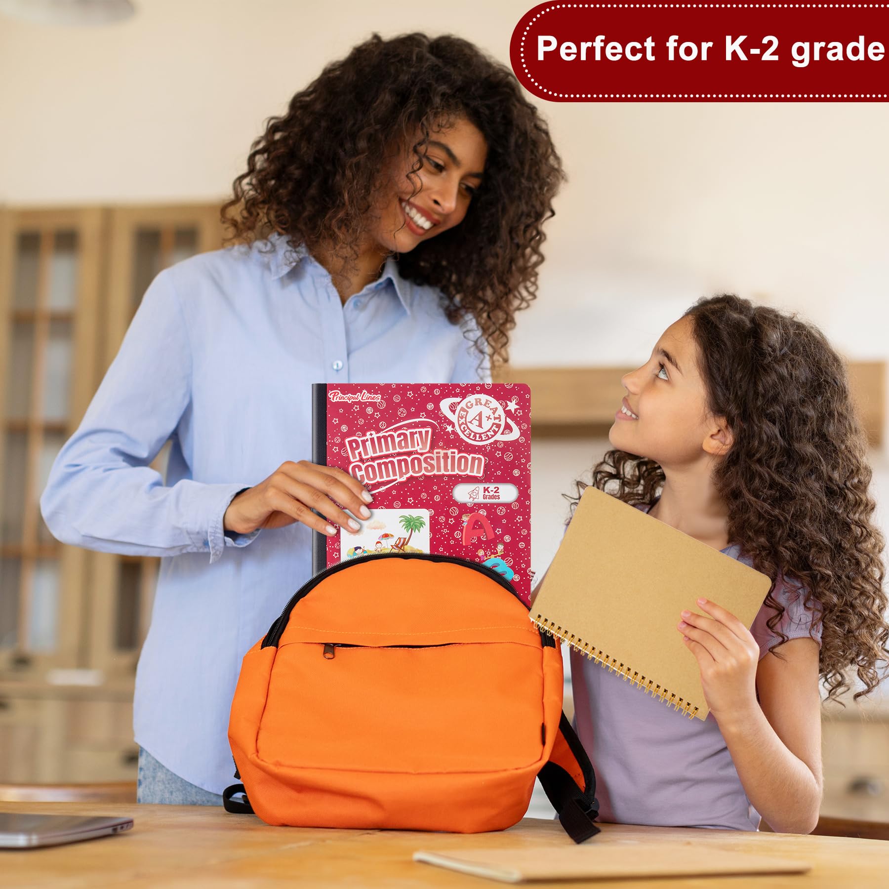 48 Pack Primary Composition Notebooks for Kids - K-2 Writing Journal with Blank Pages & Drawing Space, 9.75