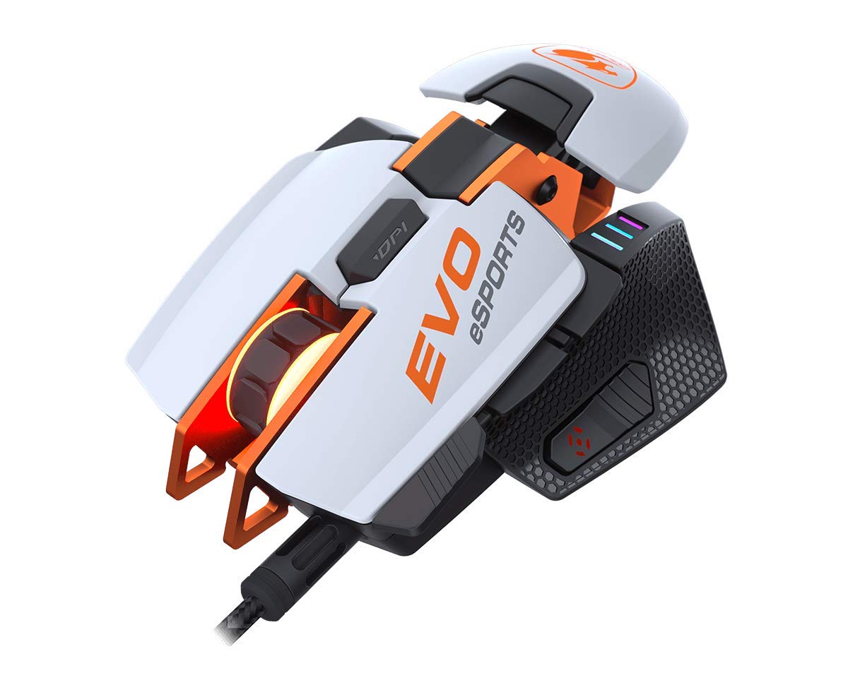 COUGAR 700M EVO Esports Gaming Mouse - 16000 DPI Optical Sensor, Adjustable Palm Rest & Weights, Fully Programmable Buttons - Perfect for FPS, MOBA & Competitive Gaming
