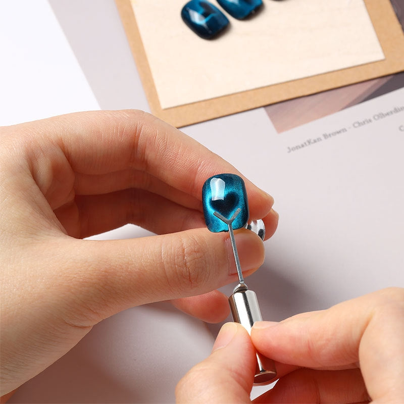 Multi-Function Y-Shaped Magnetic Stick - Heart Shaped Design for DIY, Jewelry Making & Home Repairs - Perfect for Crafts, Hanging Decor & Small Metal Objects