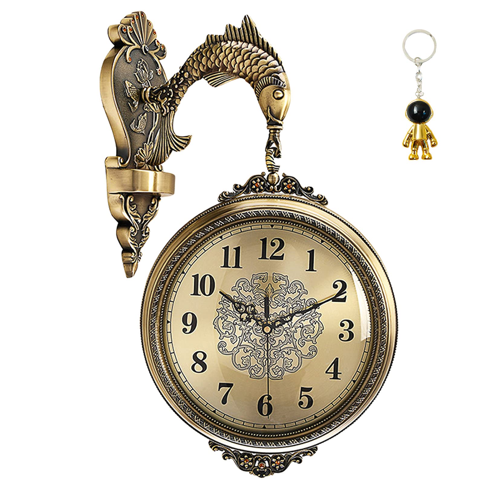 The Timeless Journey of the Vintage Metal Fish Wall Clock