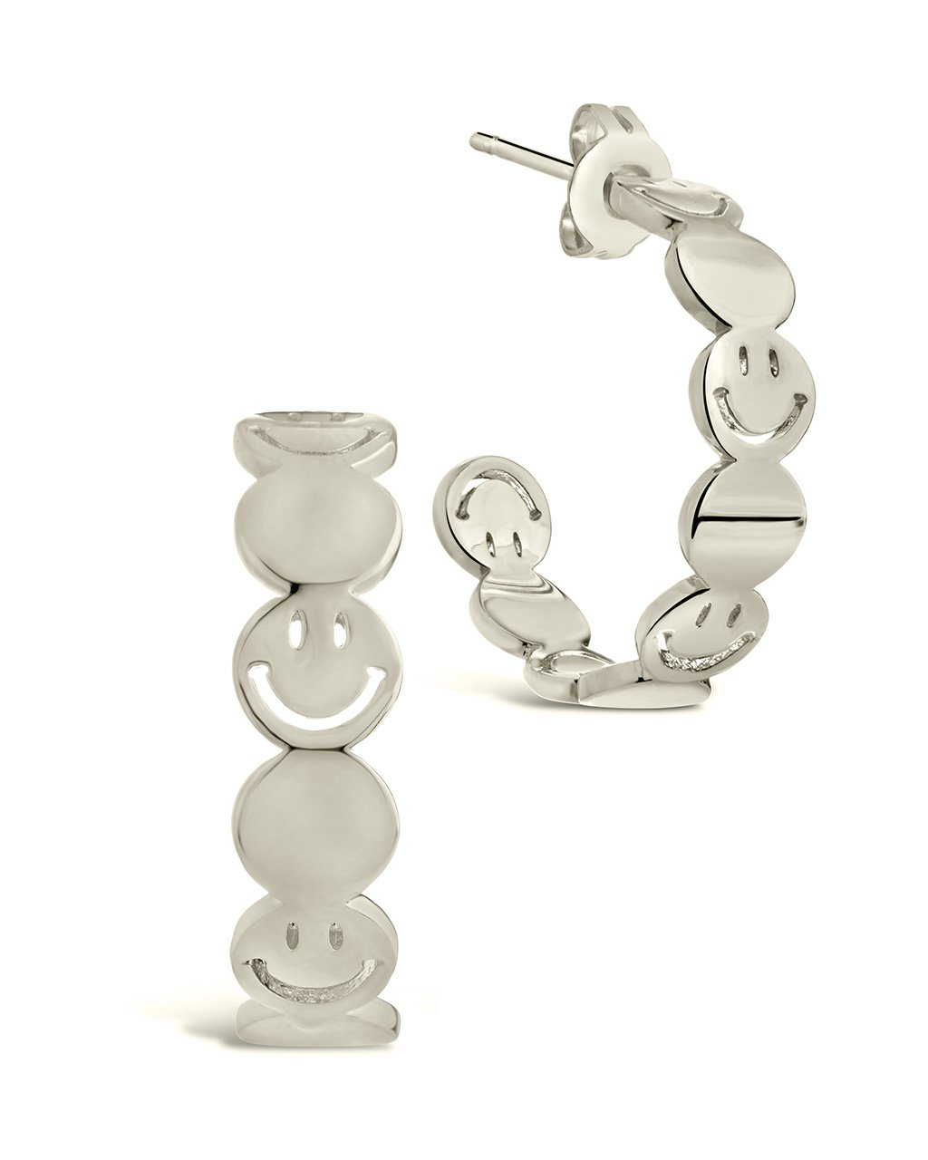 Stylish Smile Hoop Earrings for Women - Trendy Gold & Silver Jewelry for Everyday Wear, Parties & Gifts