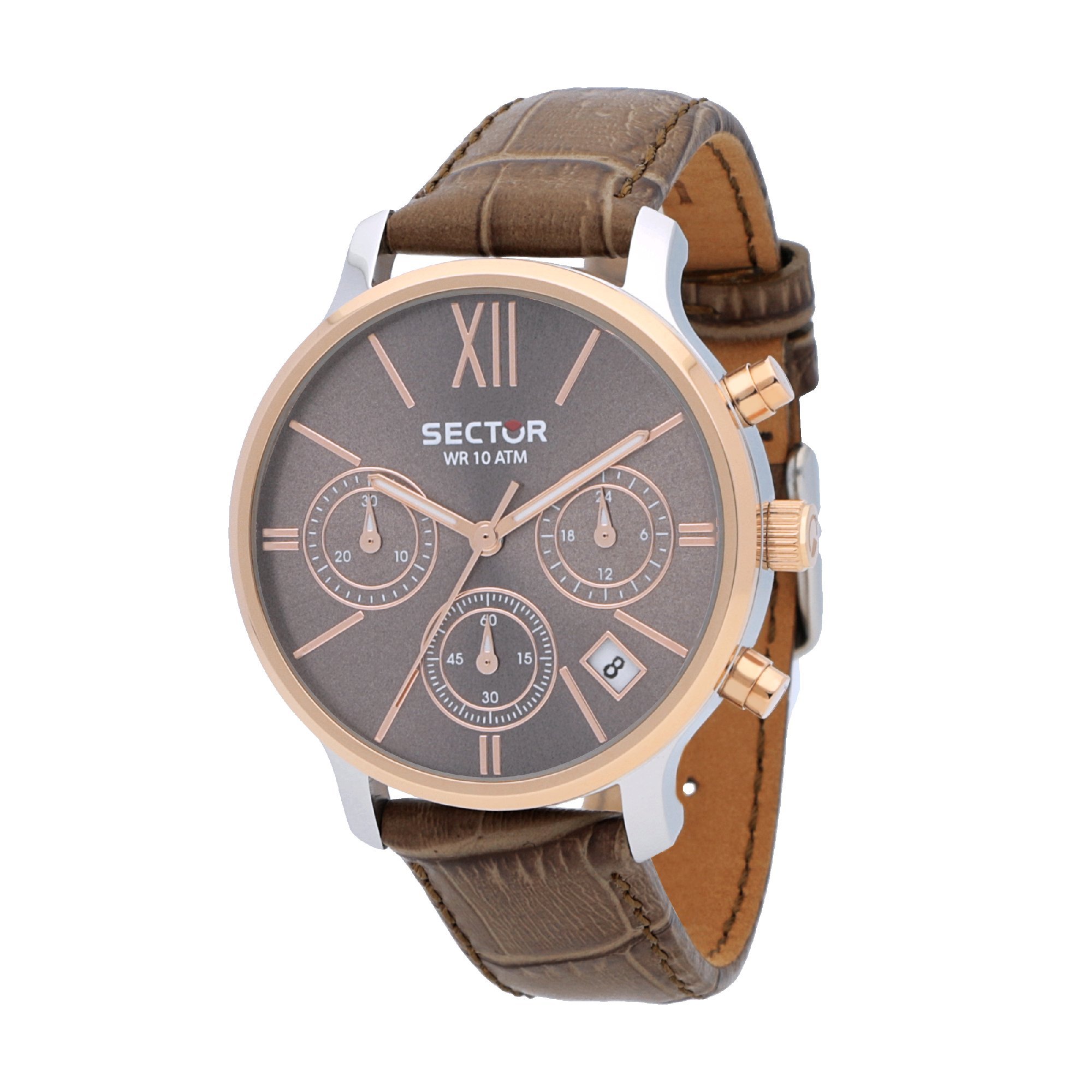 SECTOR 125 38mm Men's Chronograph Watch - Waterproof Sports Wristwatch for Running, Swimming & Outdoor Activities
