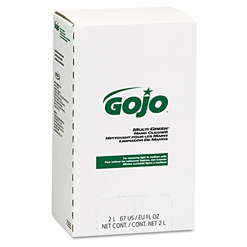 GOJO 7265 MULTI GREEN Hand Cleaner Refill - 2000mL (4/Carton) | Citrus Scented Industrial Hand Soap for Mechanics, Garages & Workshops | Heavy-Duty Degreasing Formula for Tough Grime & Oil Removal