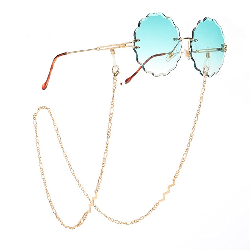 YFQHDD Colorful Crystal Tassel Reading Glasses Chains - Bohemian Gold Bead Chain for Women's Eyewear Accessories (70CM Length, Multiple Colors) - Perfect for Reading, Sunglasses & Fashion Jewelry Accessory