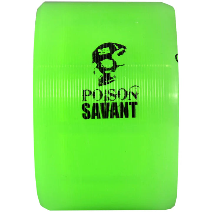 Atom Poison Savant Wheels - Hybrid 88A & 91A Durometer (Set of 4) - Perfect for Longboard, Cruiser & Skateboard Riding