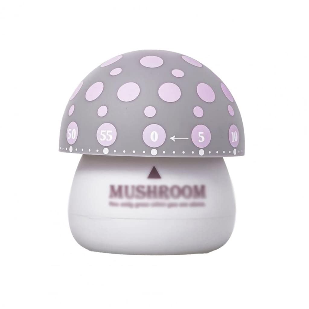 KGEZW Mushroom-Shaped 360° Rotating ABS Mechanical Kitchen Timer - Perfect for Baking, Cooking & Home Use (Color: Blue, Size: As Pictured)