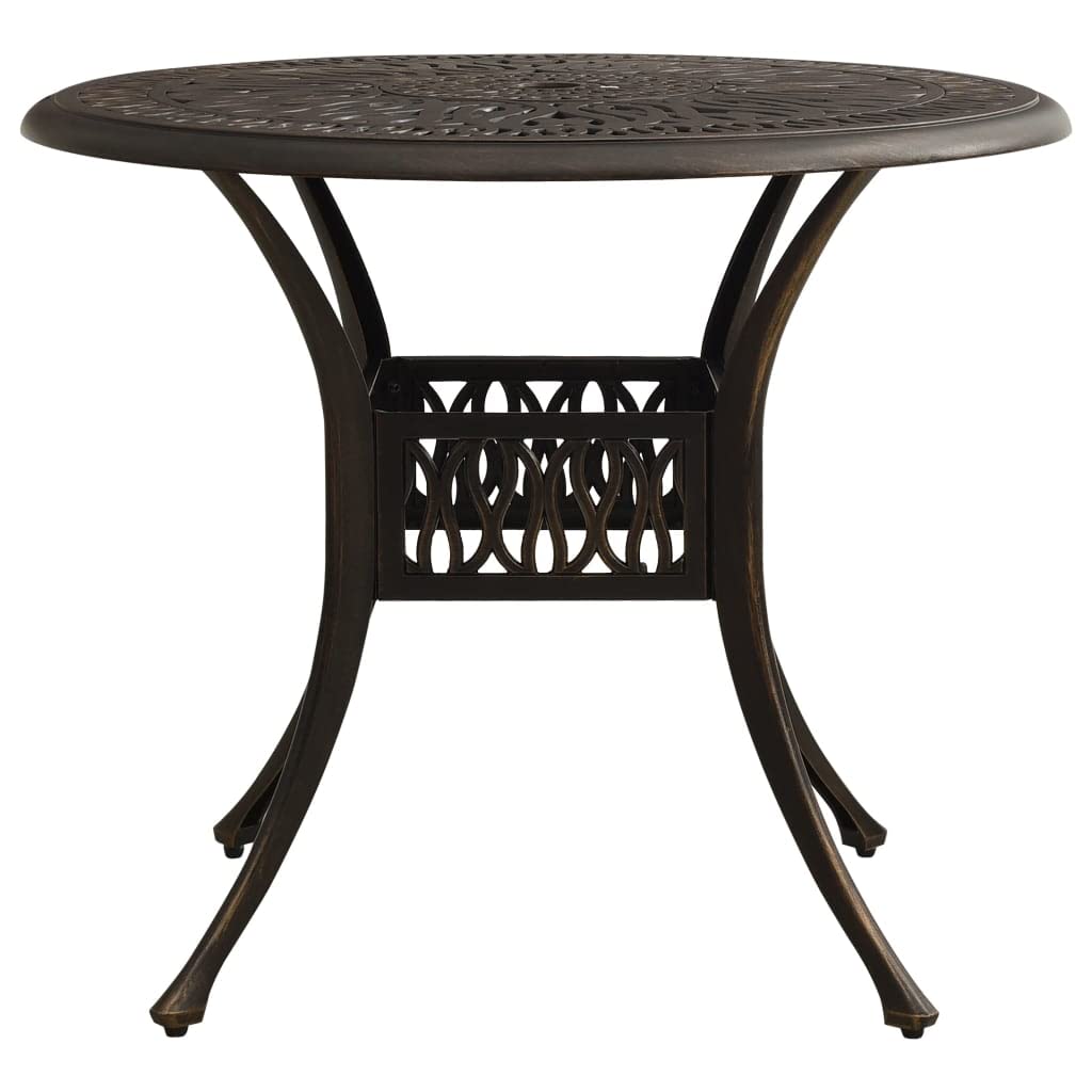Outdoor Dining Table with Iron Legs - 35.4