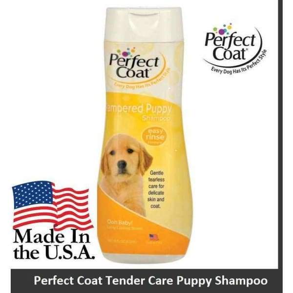 Perfect Coat Tender Care Puppy Shampoo - 16oz Gentle Cleansing Formula for Dogs & Puppies with Sensitive Skin | Bathing, Grooming & Odor Control