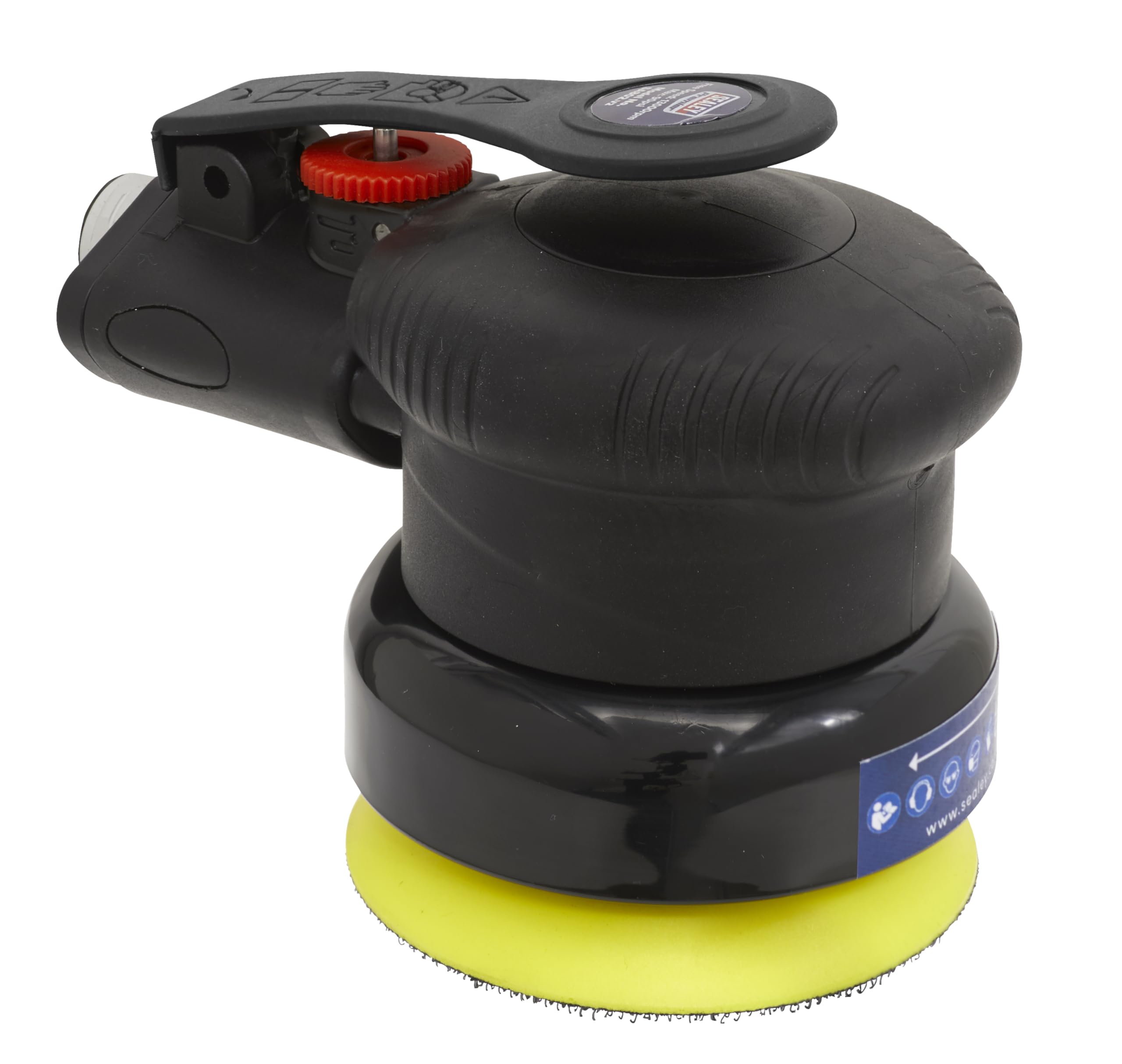 Sealey SA802 75mm Air Palm Orbital Sander - Lightweight & Powerful Pneumatic Sander for Woodworking, Auto Body Repair & DIY Projects