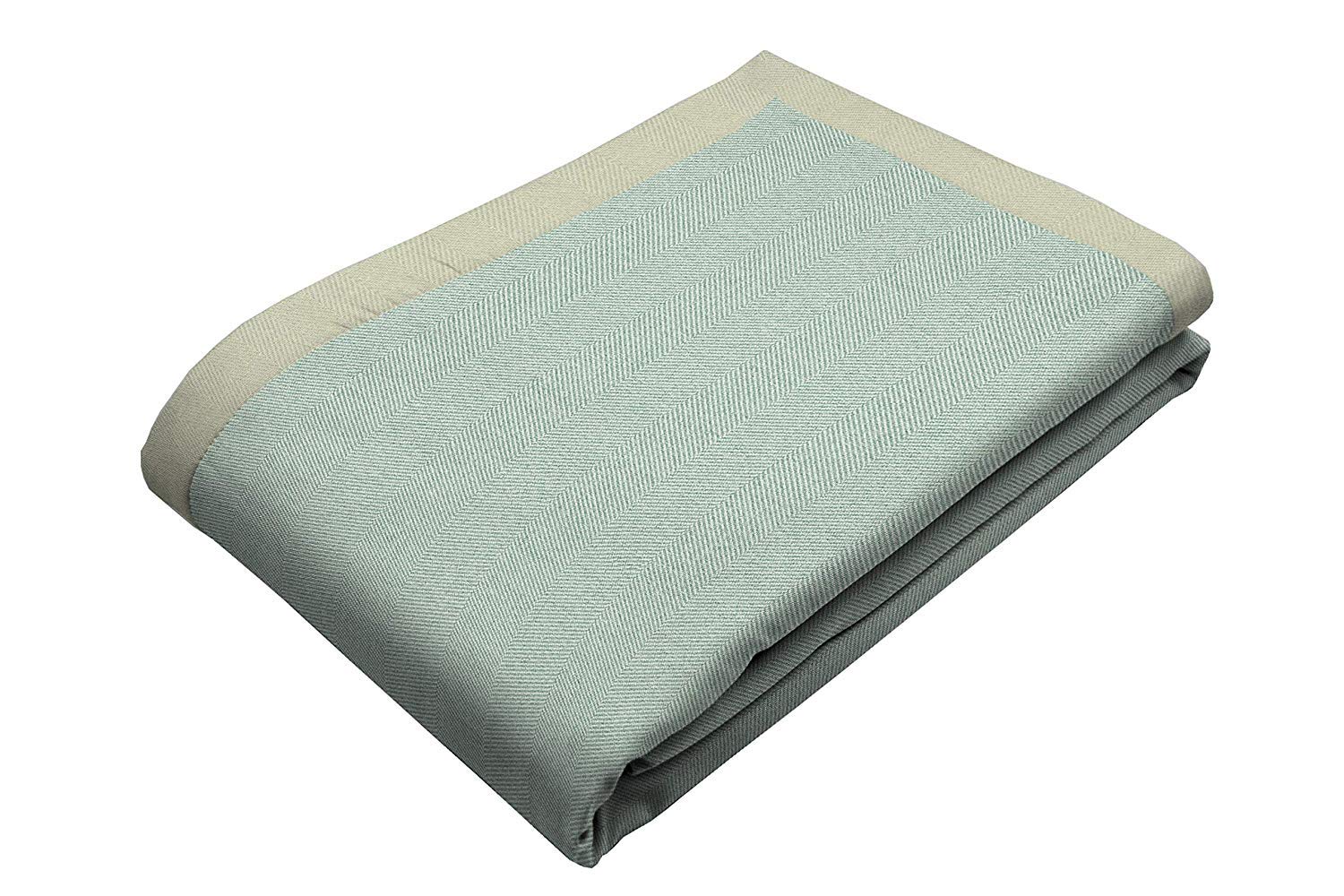 McAlister Textiles Soft Herringbone Pattern Blanket Throw - 104