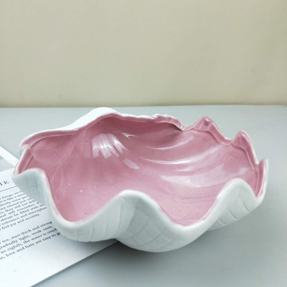 VOSAREA Sunflower Shaped Candy Nut Bowl - Elegant Shell Design Tabletop Decor for Home, Hotel & Office | Perfect for Storing Snacks, Nuts, Sweets & Small Items | Stylish Japanese-Inspired Decorative Storage