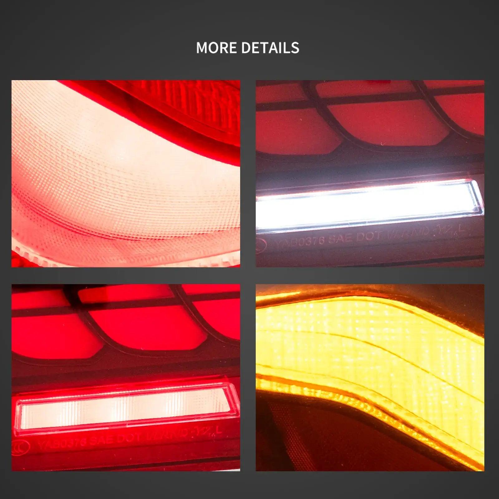 2011-2017 BMW 5 Series F10 F18 M5 LED Tail Lights Assembly with Dynamic Welcome Light - CS Style Upgrade for Enhanced Visibility & Style | Perfect for Night Driving & Car Customization