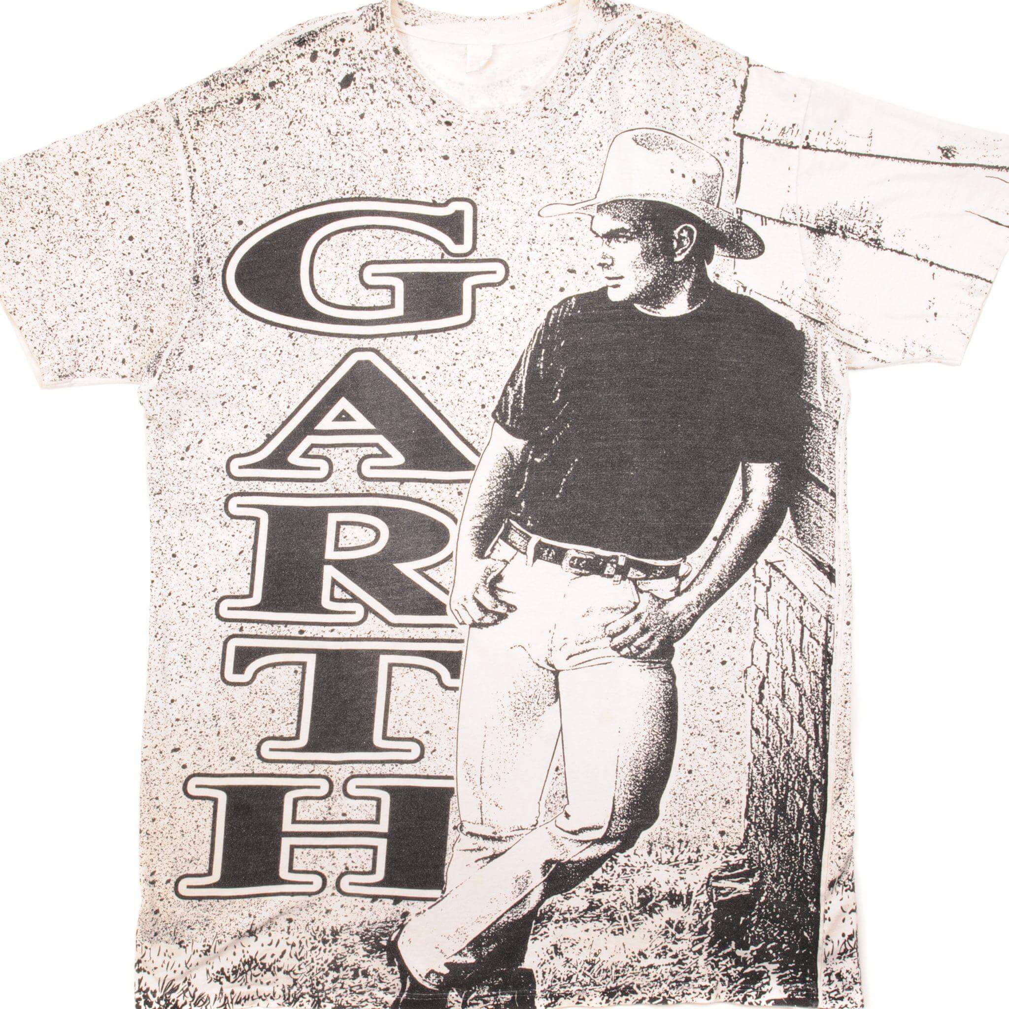 Vintage Garth Brooks T-Shirt XL - Classic All Over Print Tee for Concerts & Country Music Fans