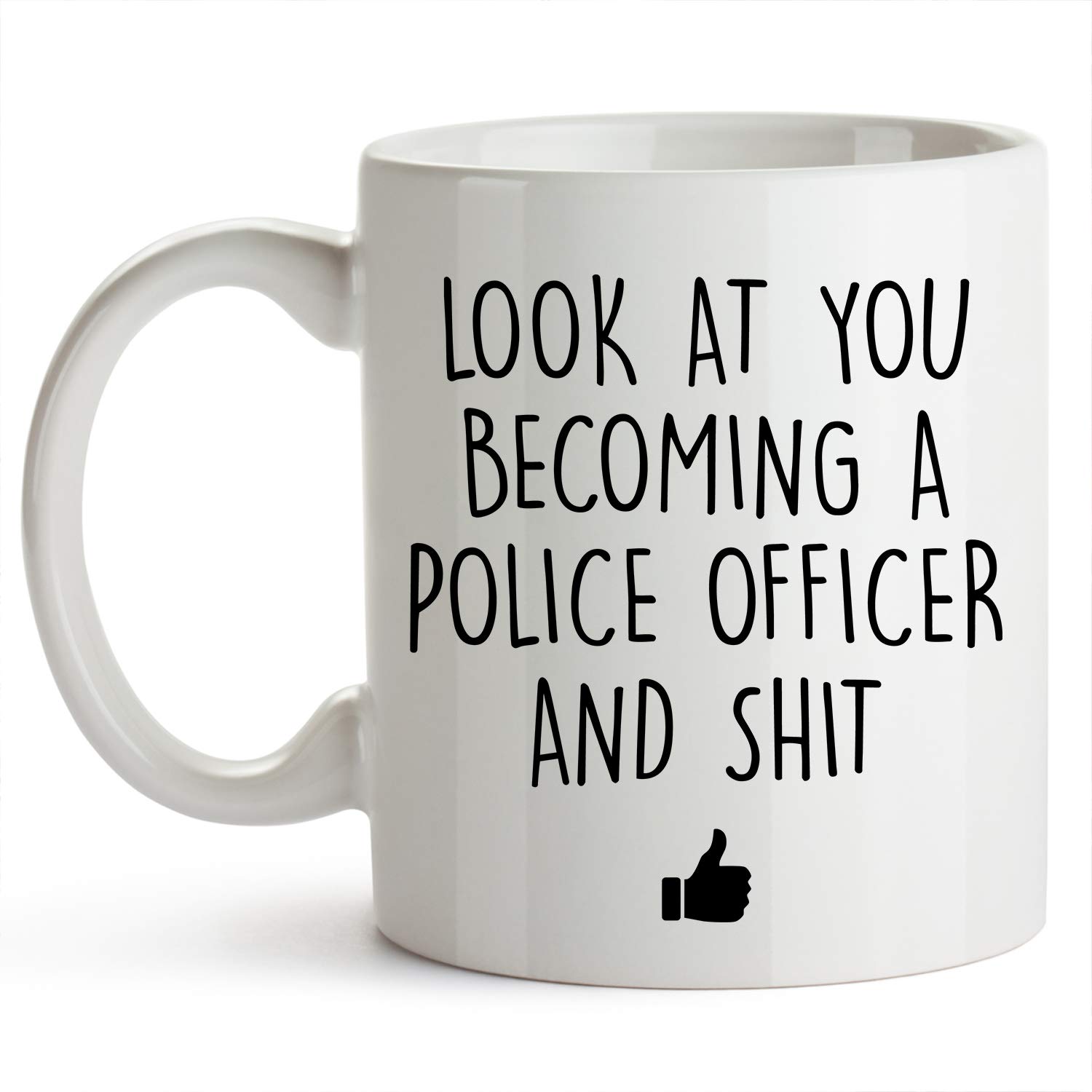 YouNique Designs 11oz Police Coffee Mug - Perfect Gift for Police Academy Graduation & Law Enforcement Officers - Ideal for Office, Home & Daily Use