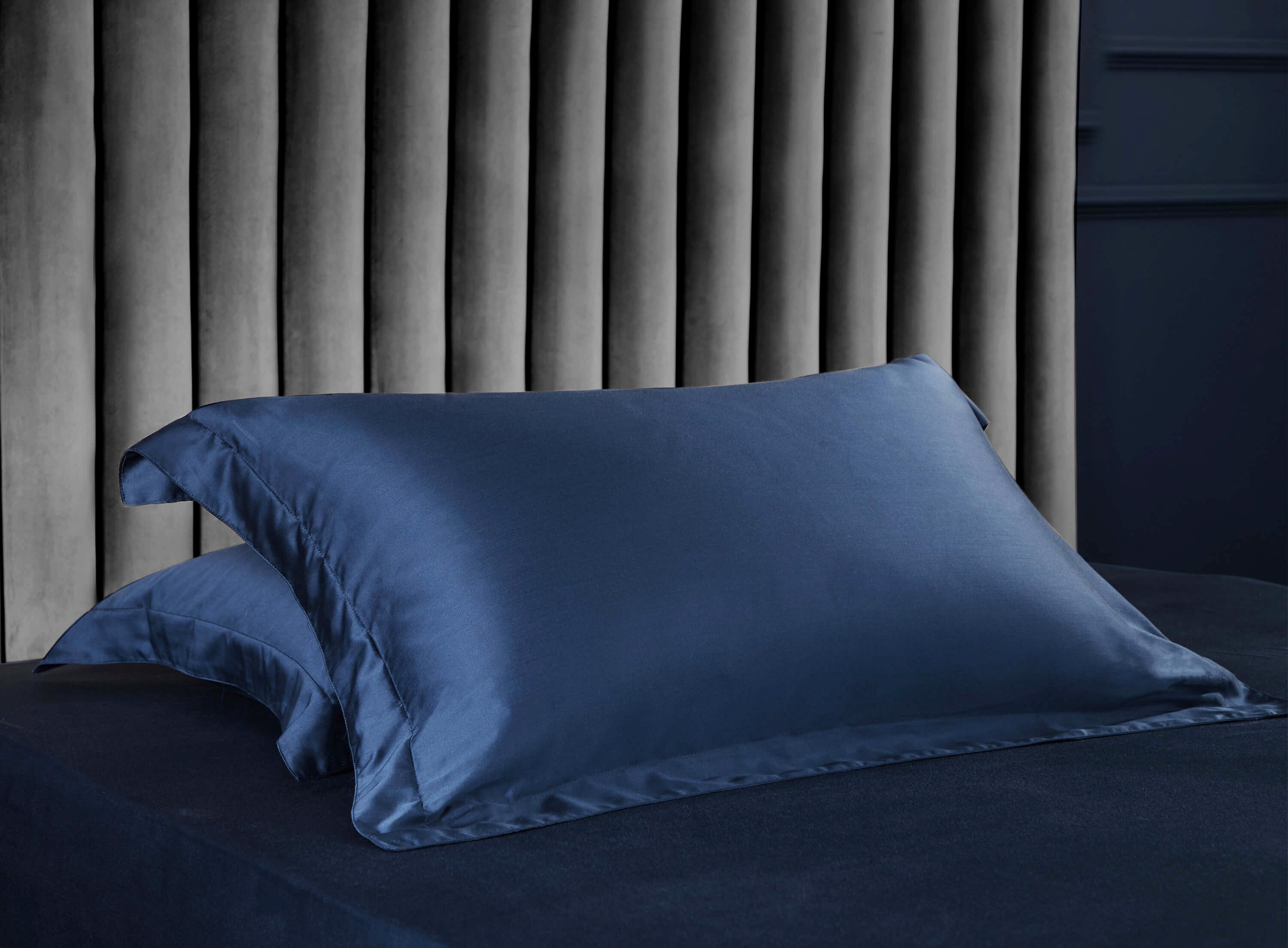 Premium TENCEL™ LF Empress Blue Quilt Cover Set - Luxurious Bedding for Master Suite & Guest Room Decor