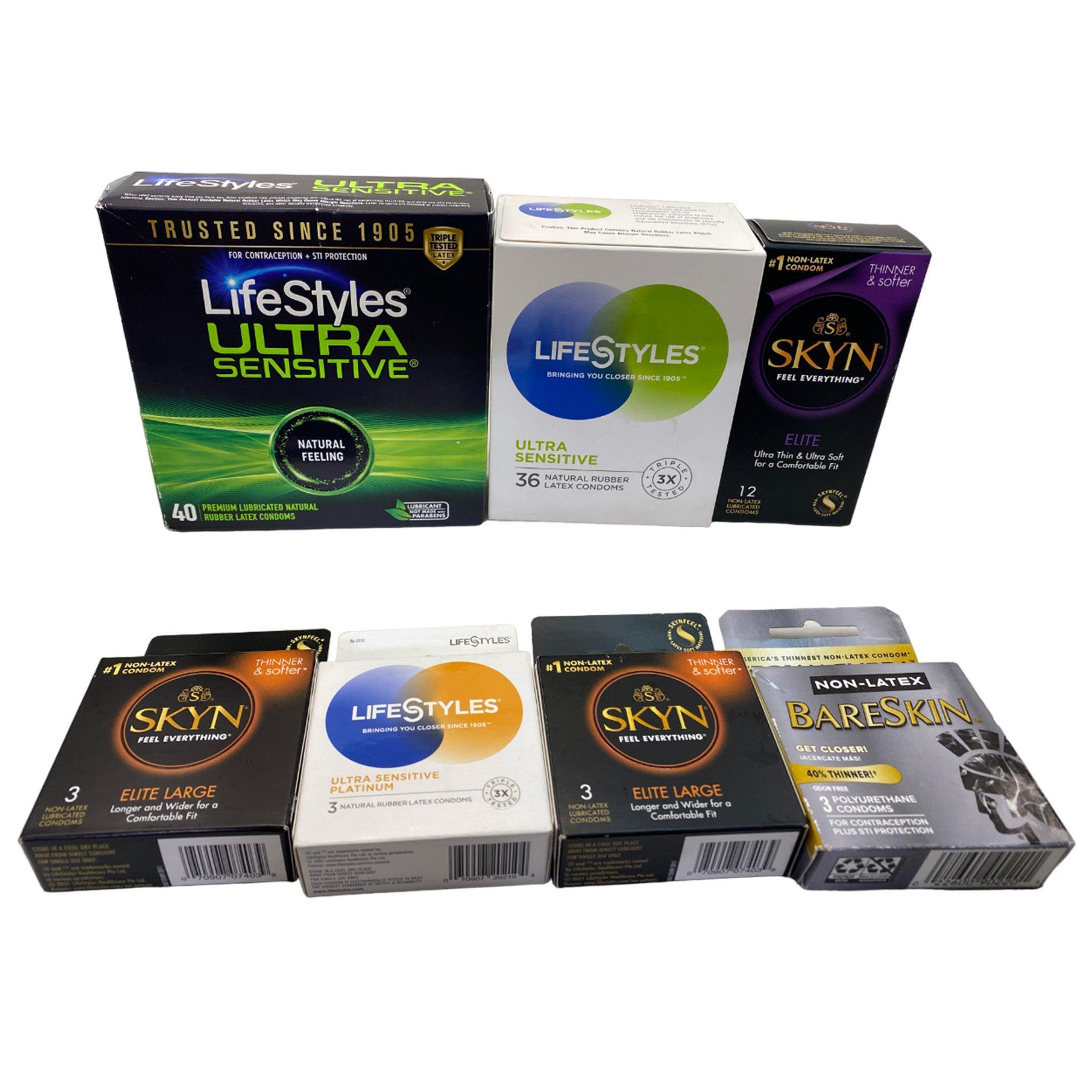 Premium Latex Condoms & Pleasure Rings Set (45 Pcs) - Ultra Thin, Safe Protection for Enhanced Intimacy - Perfect for Couples, Date Nights & Romantic Getaways