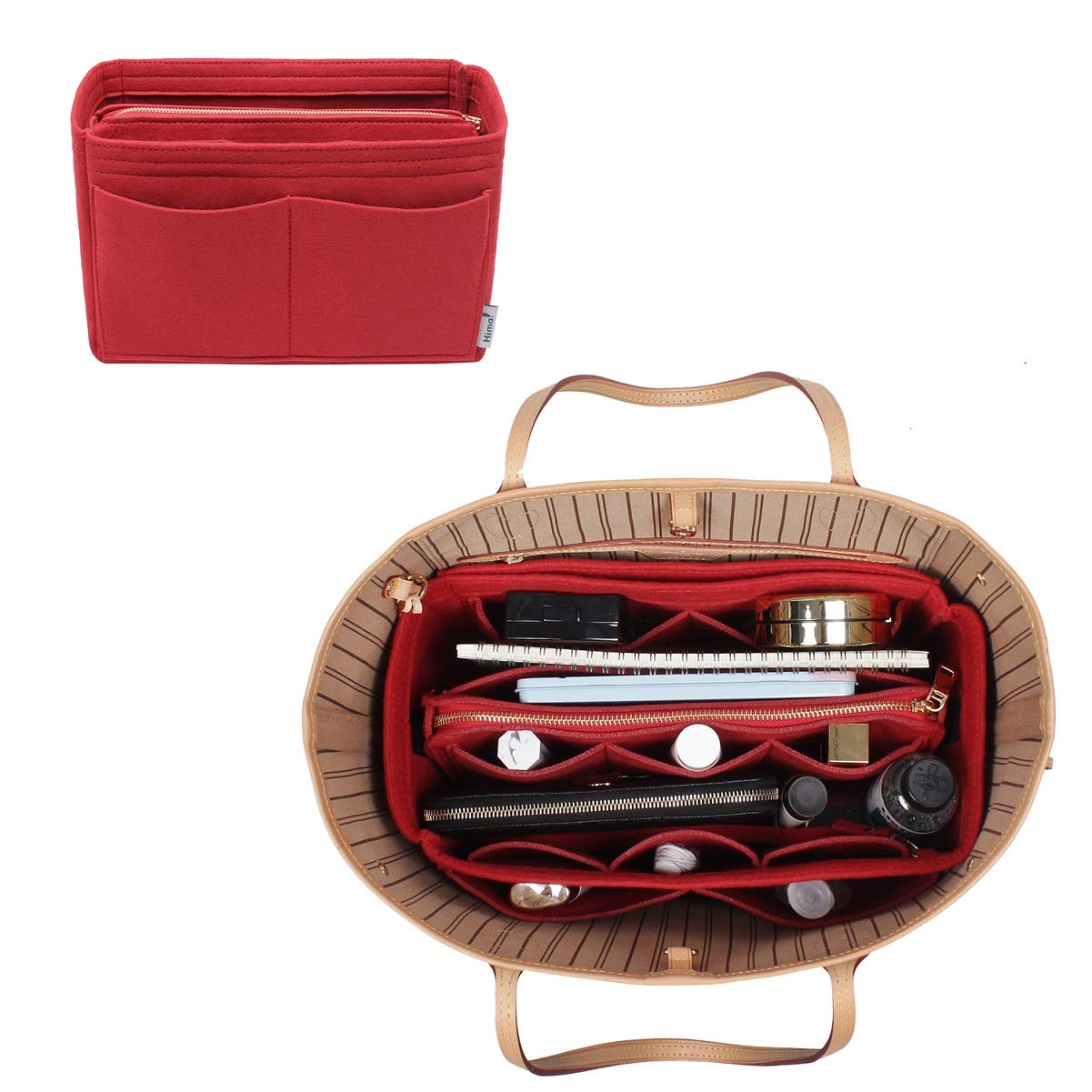 Purse Organizer Insert - Multi-Size Bag Organizer for Speedy Neverfull & Large Totes (5 Sizes) | Perfect for Travel, Work & Daily Organization