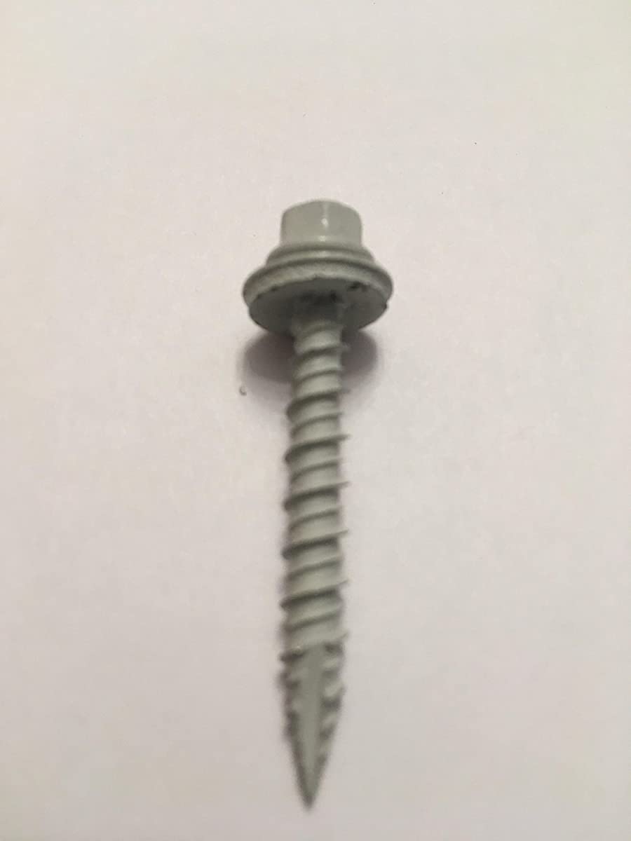 LB 10 x 1.5 Inch White Self-Drilling Metal to Wood Roofing Screws (Pack of 10) - Perfect for Roofing, Decking, and Fence Installation