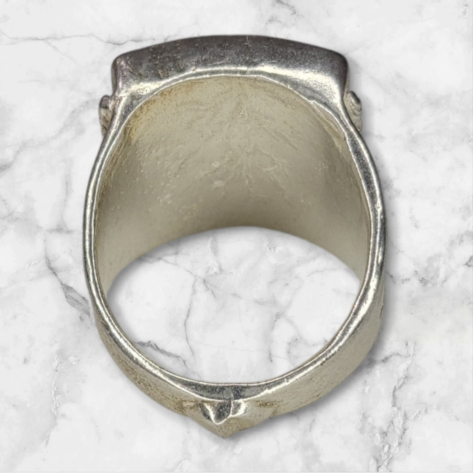 Sterling Silver Rectangle Blank Ring Setting - Rough Cast DIY Jewelry Making, Engraving & Carving for Silversmiths (Size 9 & 11) - Perfect for Custom Wedding Bands, Handmade Jewelry & Artisan Creations
