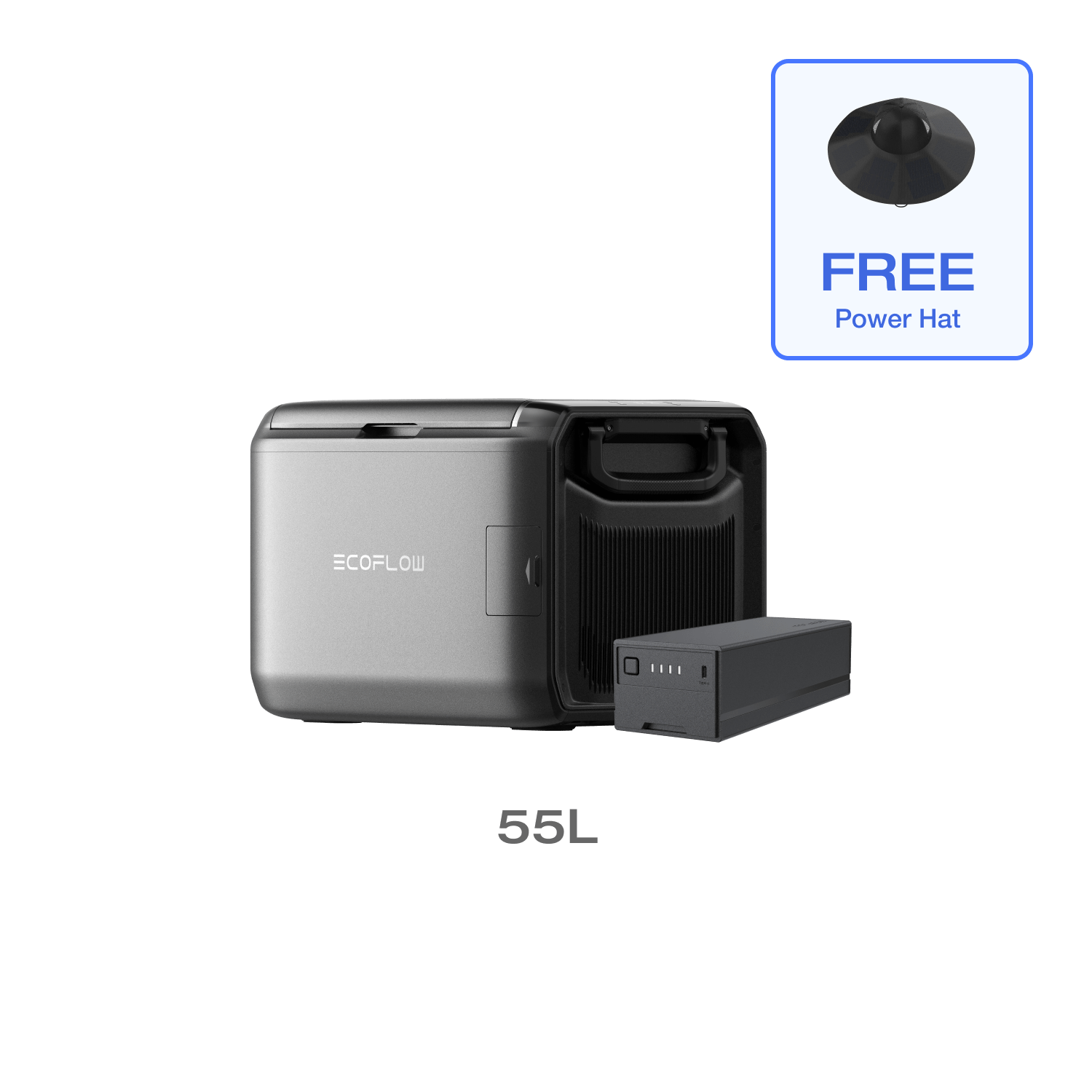 EcoFlow GLACIER Classic Portable Fridge Freezer - 12V/24V Car & Home Use, 30QT Capacity, APP Control for Camping, Road Trips & Outdoor Adventures
