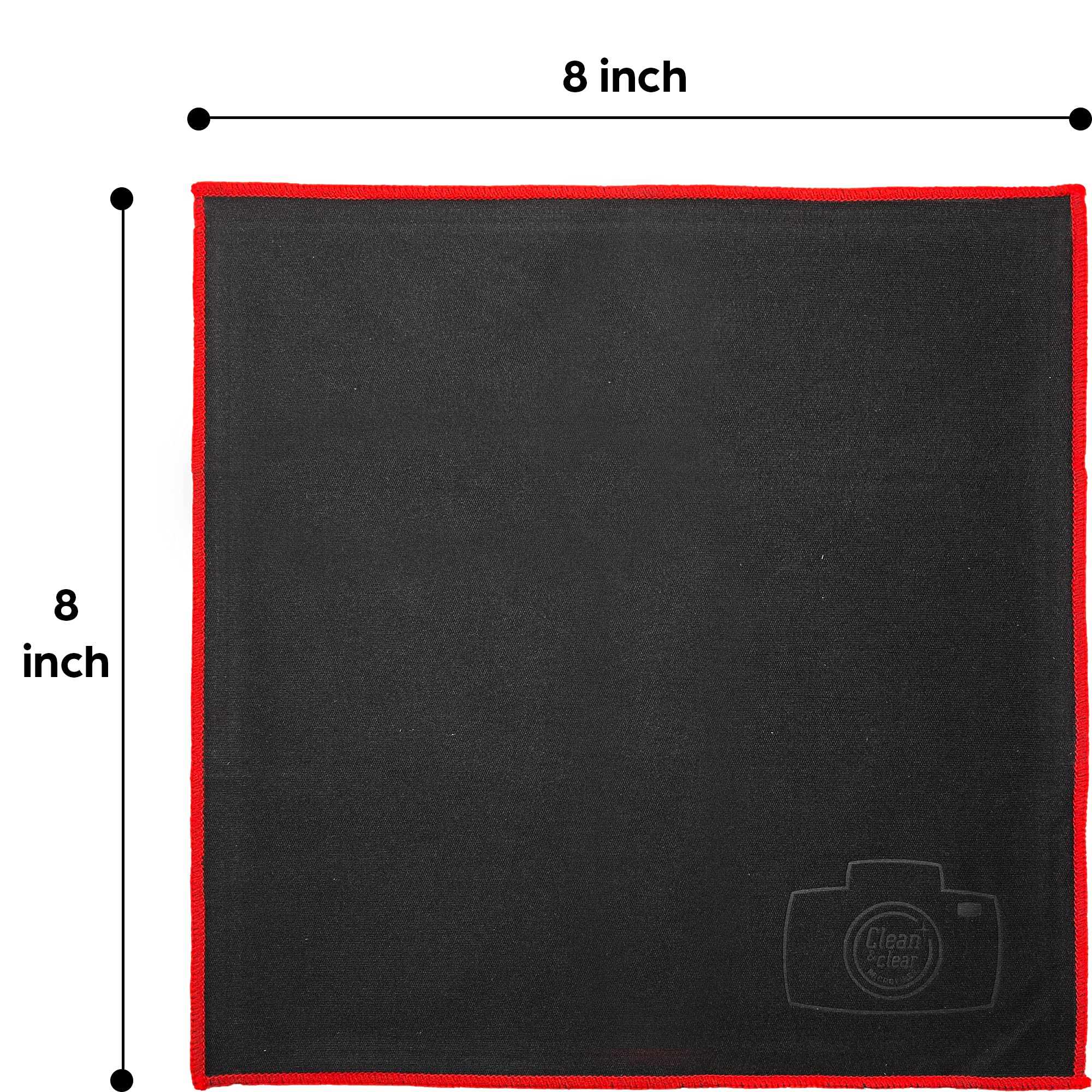 Premium Extra Large Microfiber Cleaning Cloths [8 Pack] - Ultra Soft Lens Cleaning Cloths for Camera, Glasses, Phone Screens, Electronics & Optical Devices - Perfect for Home, Office & Travel Use