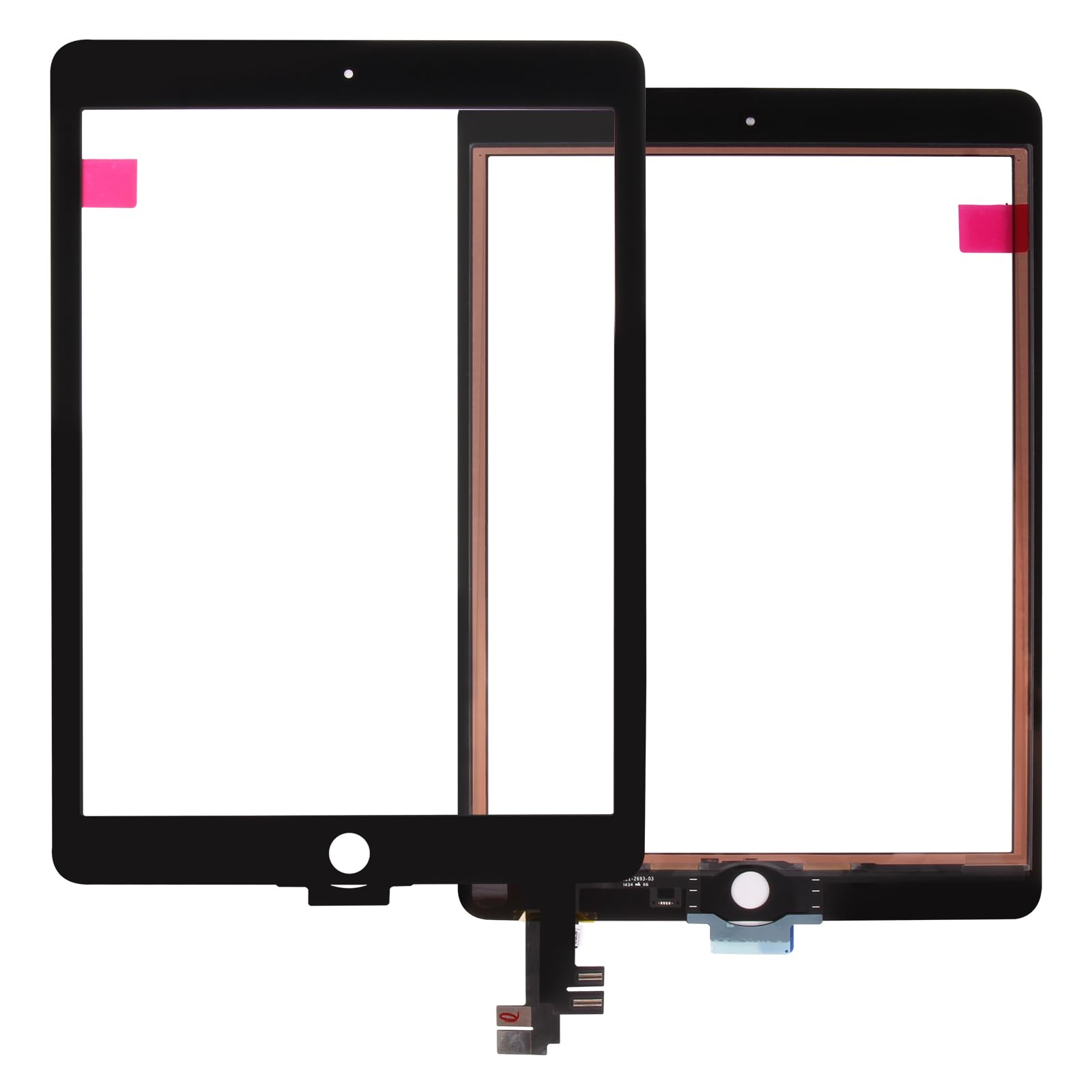 Original iPad Air 2 A1566/A1567 Touch Screen Digitizer Replacement - 9.7 Inch Touchscreen Glass Panel with Repair Tools (Black, No LCD) - Perfect for DIY iPad Air 2 Screen Repair & Device Restoration