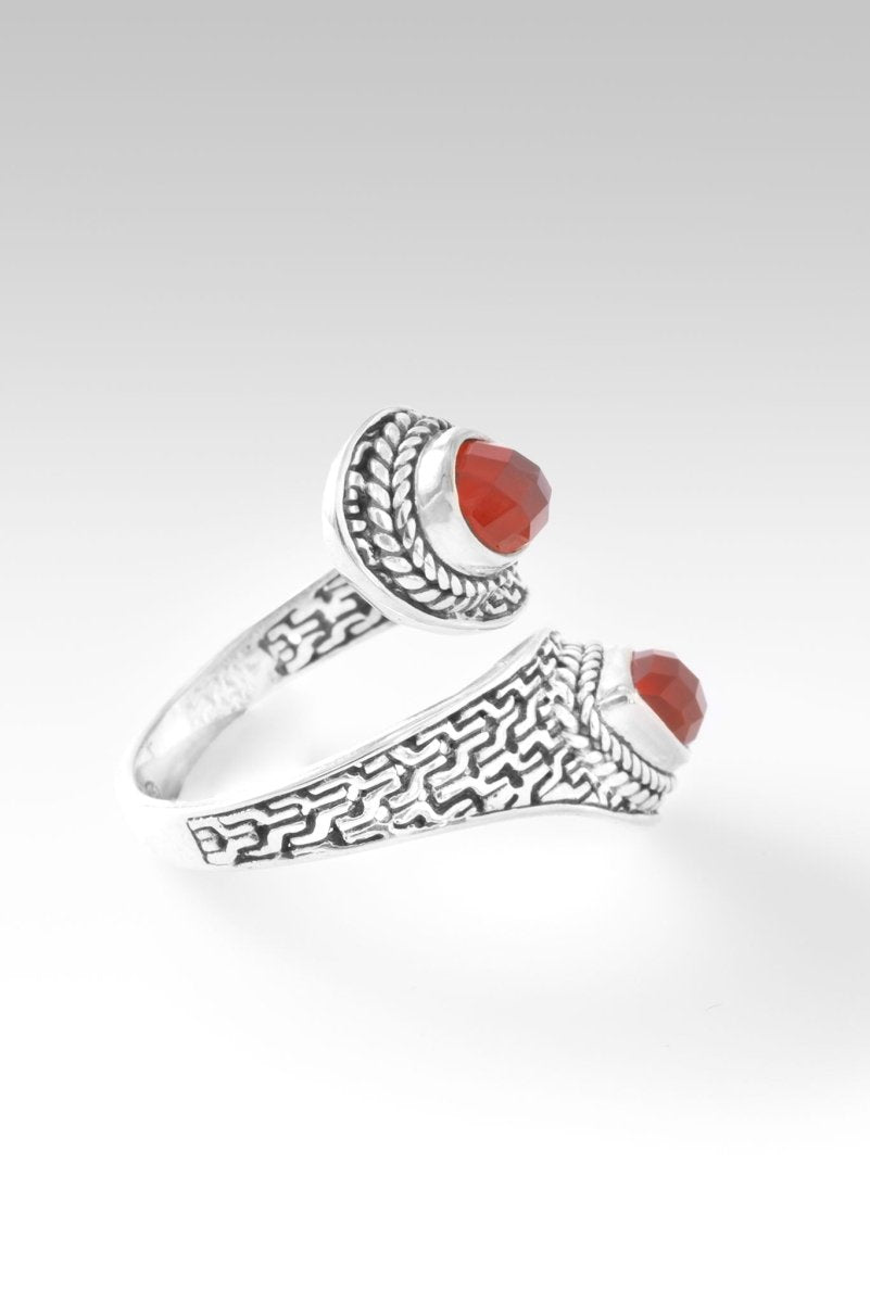 Walk in Faith Ring™ - Genuine Carnelian Gemstone Ring for Women | Spiritual Jewelry, Healing Crystal, Gift for Her | Perfect for Meditation, Prayer & Daily Wear