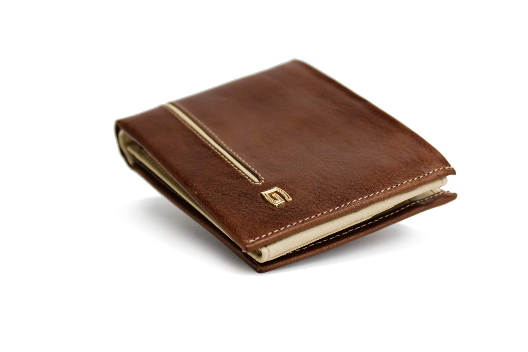 Premium Genuine Leather Men's Wallet - Chocolate Brown RFID Blocking Bifold Wallet for Men - Stylish & Durable Gift for Dad, Husband, Boyfriend (Business, Travel, Everyday Use)