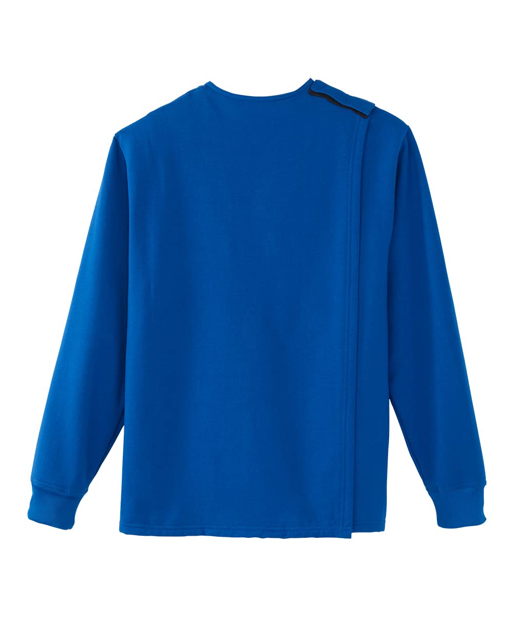 Women's Open-Back Adaptive Fleece Cardigan - Soft Comfortable Wrap Sweater for Wheelchair Users & Seniors - Cozy Loungewear for Home, Nursing Care & Relaxation