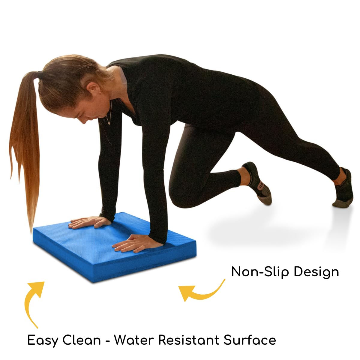 Premium XL Balance Pad for Yoga & Fitness Training - Non-Slip Foam Cushion for Men & Women - Improve Stability, Core Strength & Rehabilitation - Perfect for Home Gym, Physical Therapy & Pilates Workouts